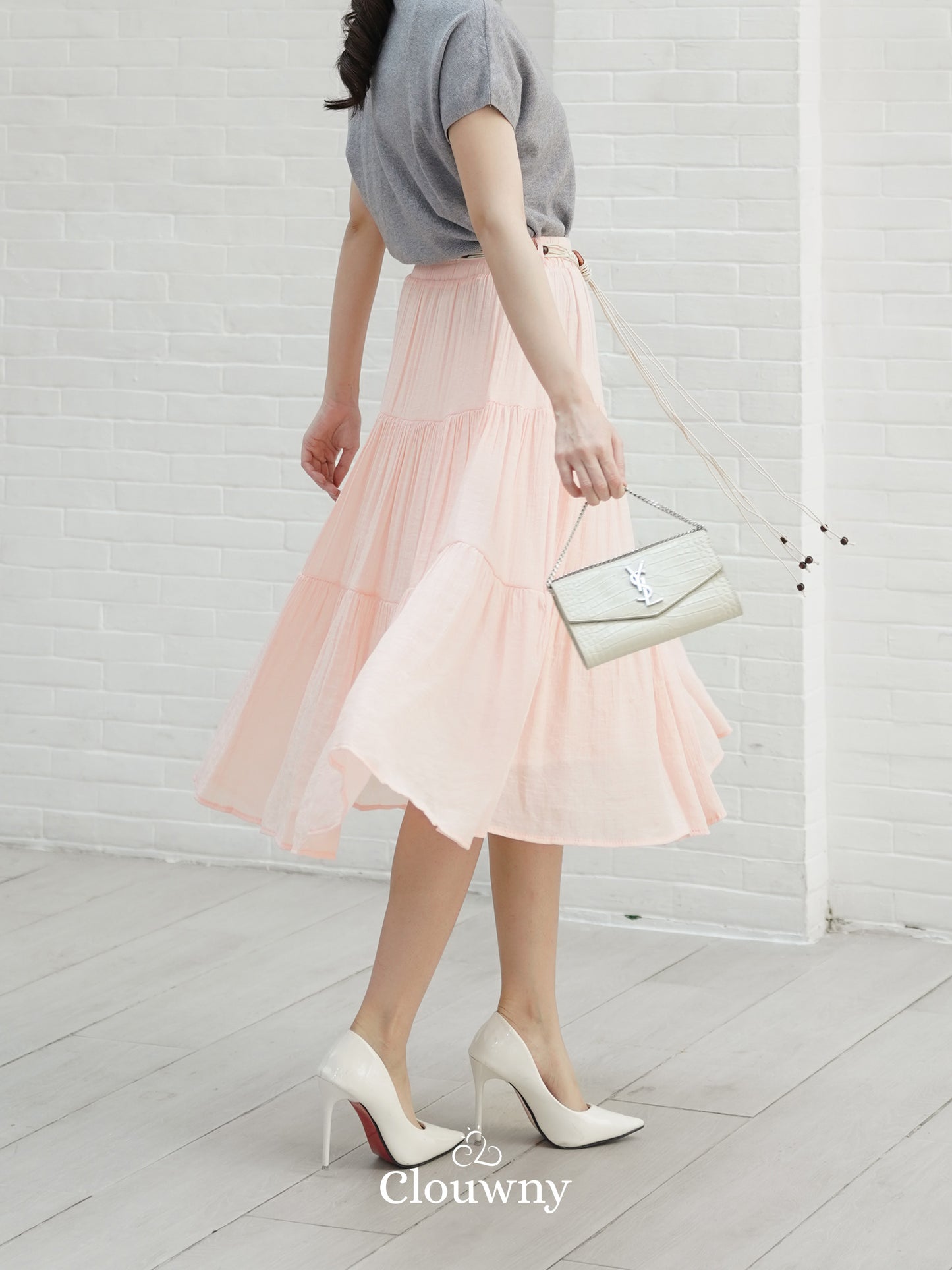 Kila Flare Skirt - Peach