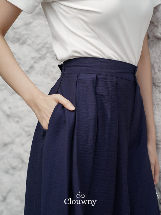 Yuni Cullotes Pants - Navy