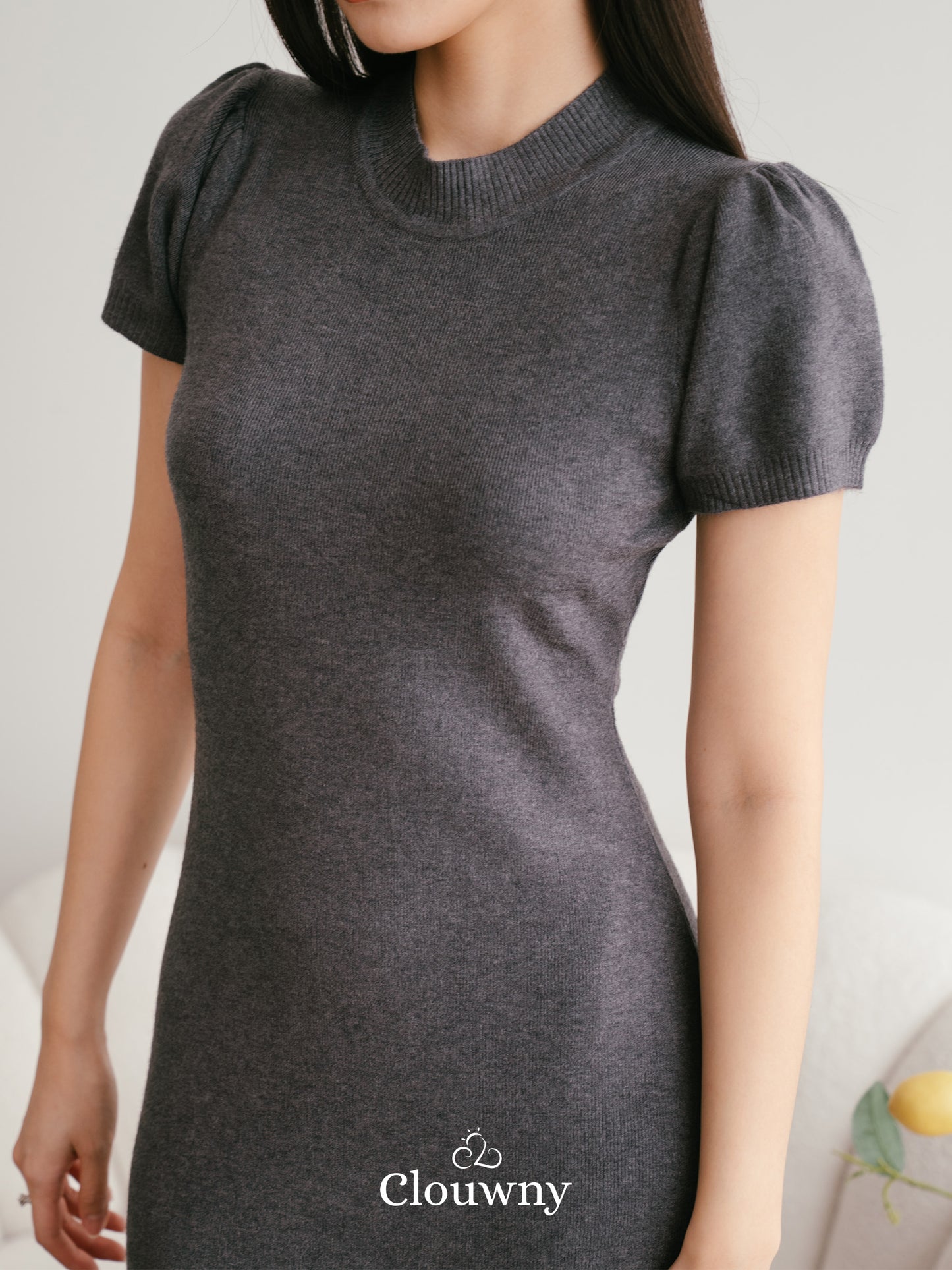 Rusty Knit Dress - Grey