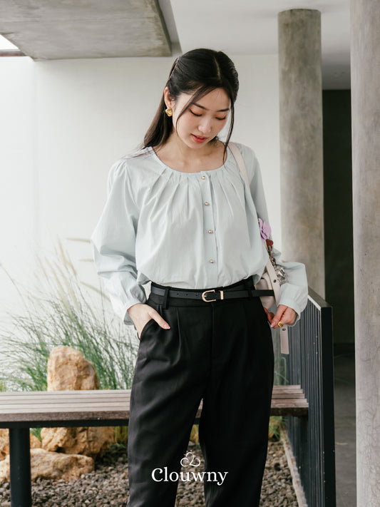 Mine Cotton Blouse - Mint