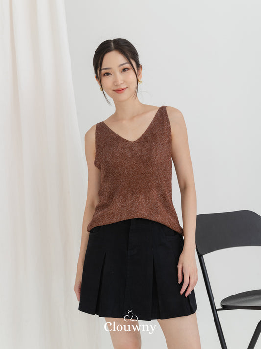 Glitter Tanktop - Coffee