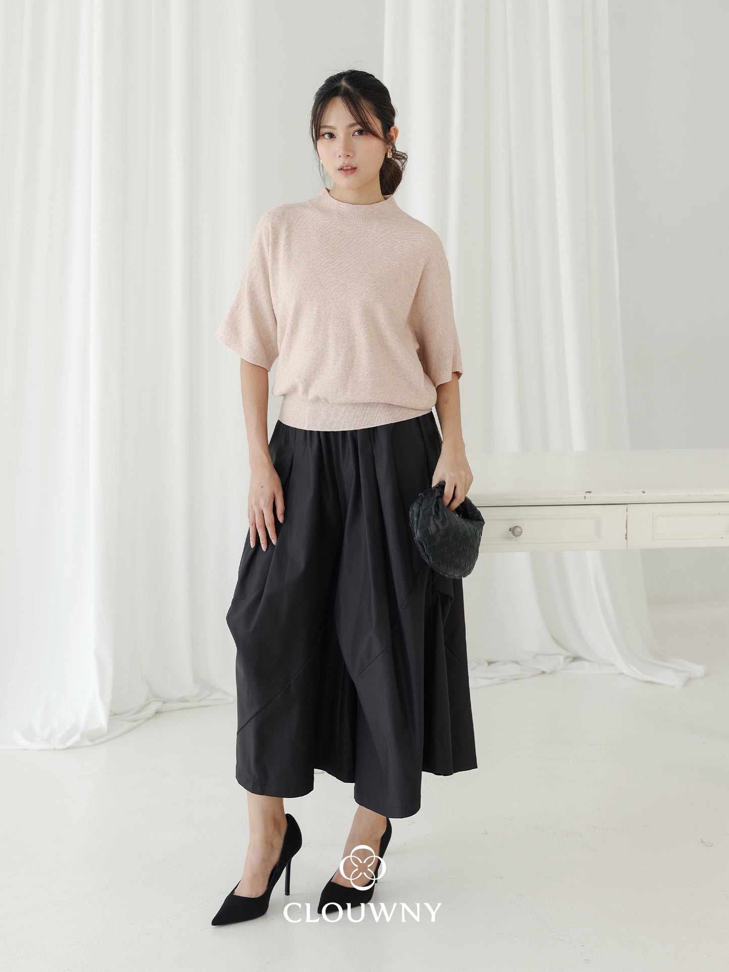 Castle Knit Top - Dusty Pink