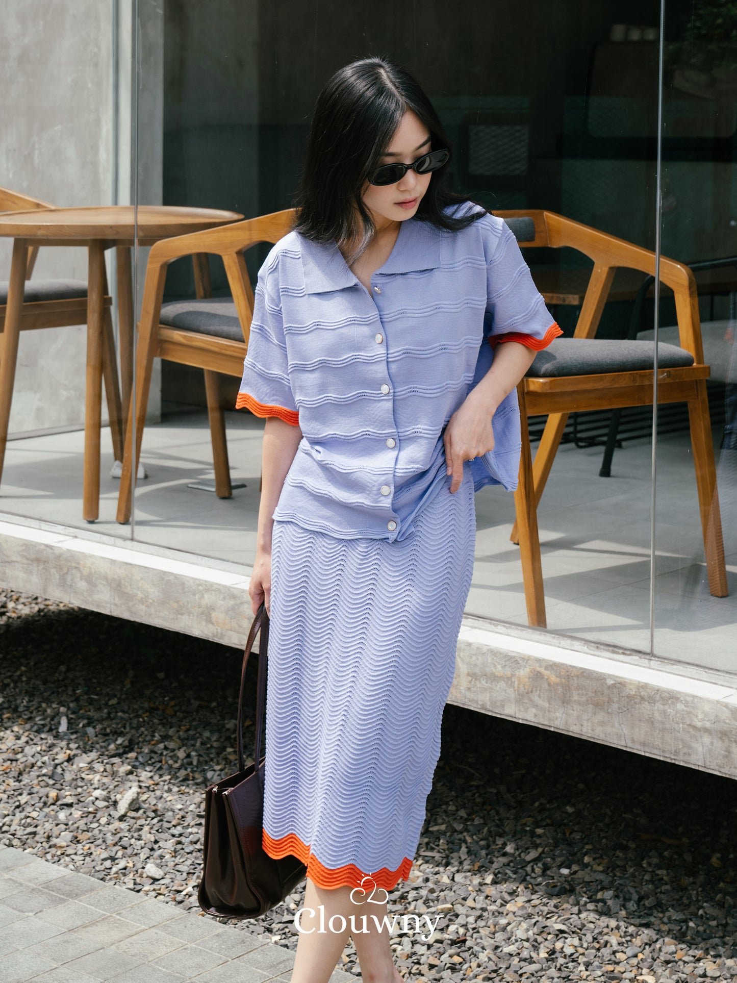 Cloud Knit Set - Purple