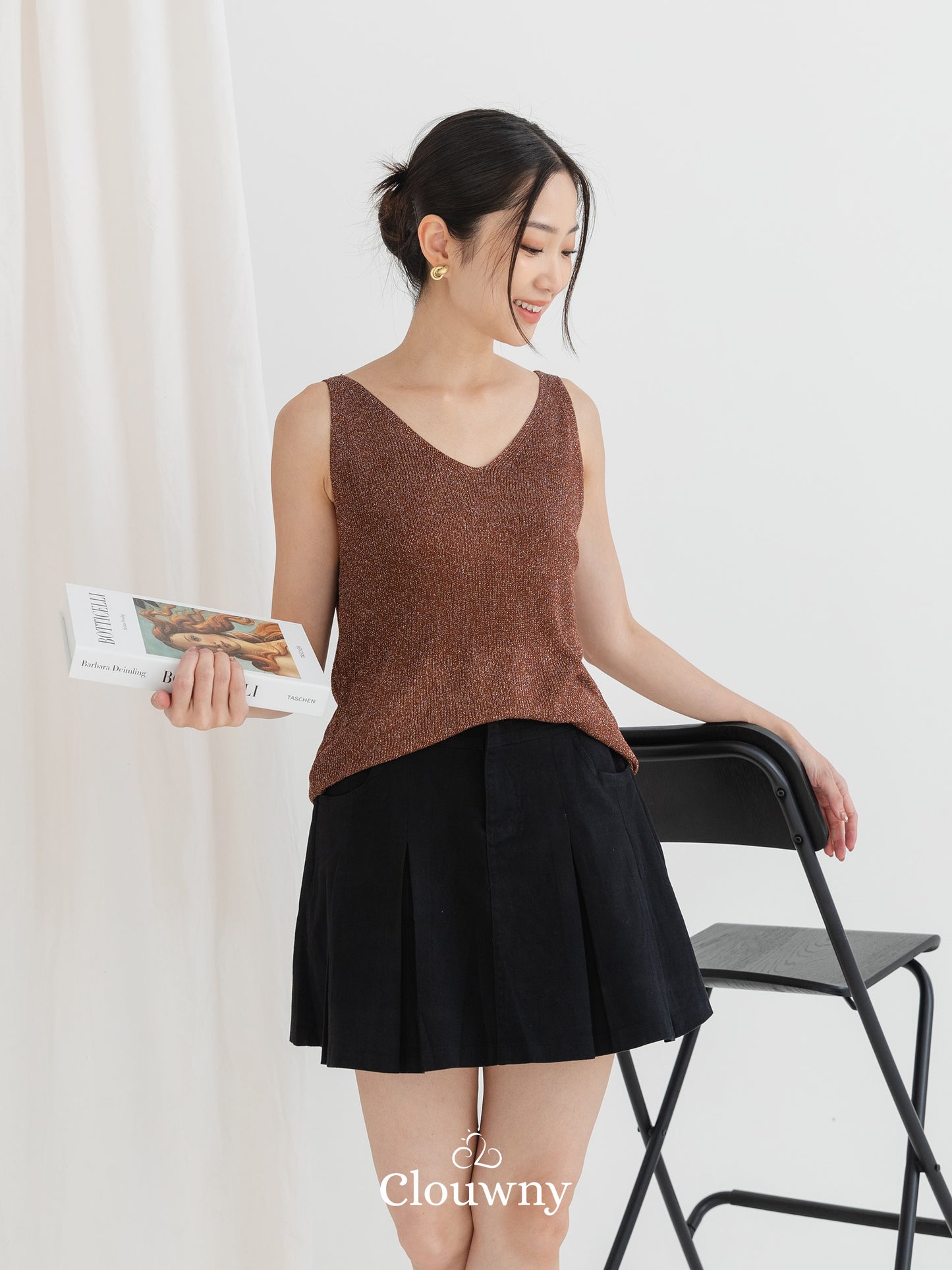 Glitter Tanktop - Coffee