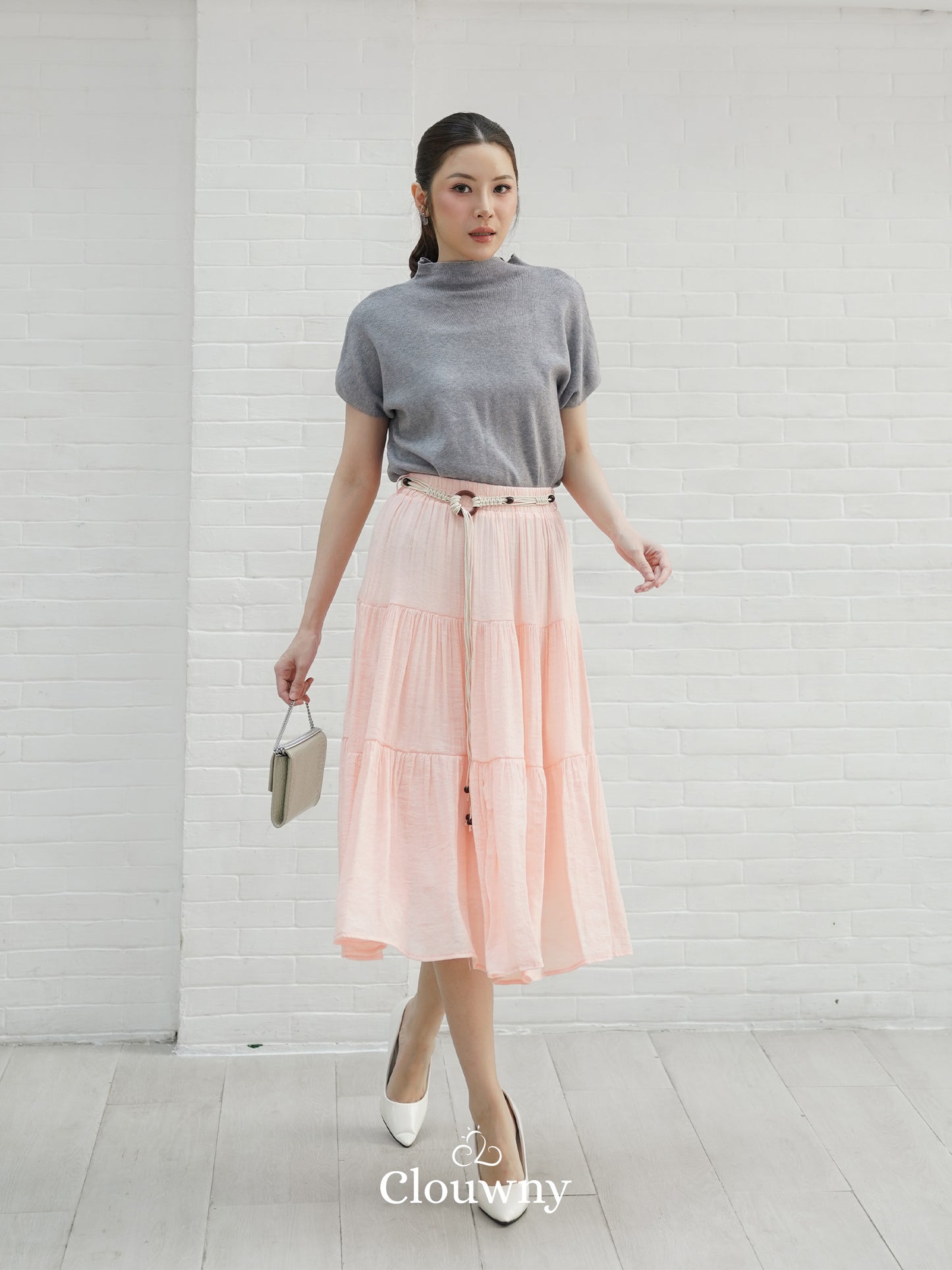 Kila Flare Skirt - Peach
