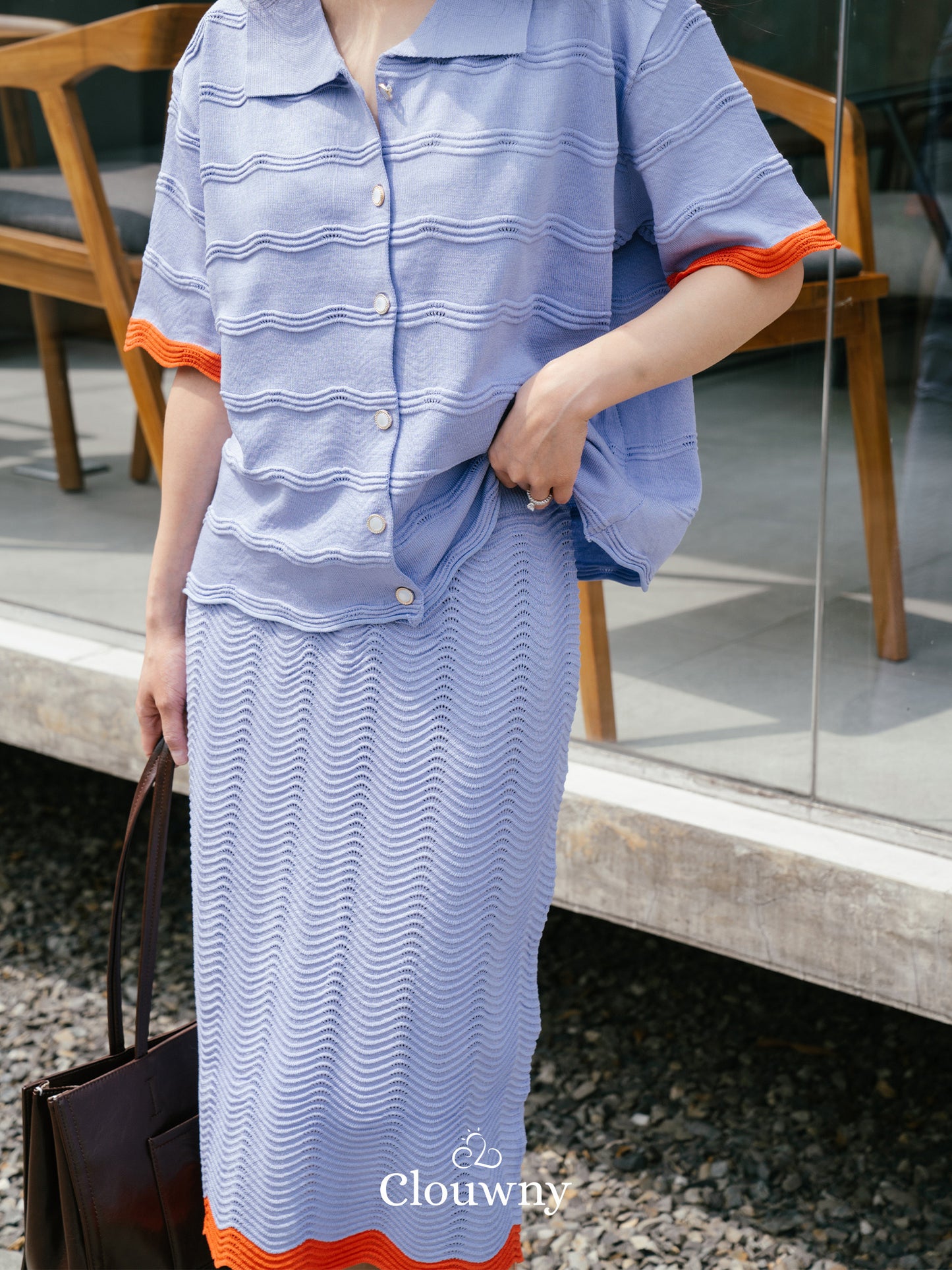 Cloud Knit Set - Purple