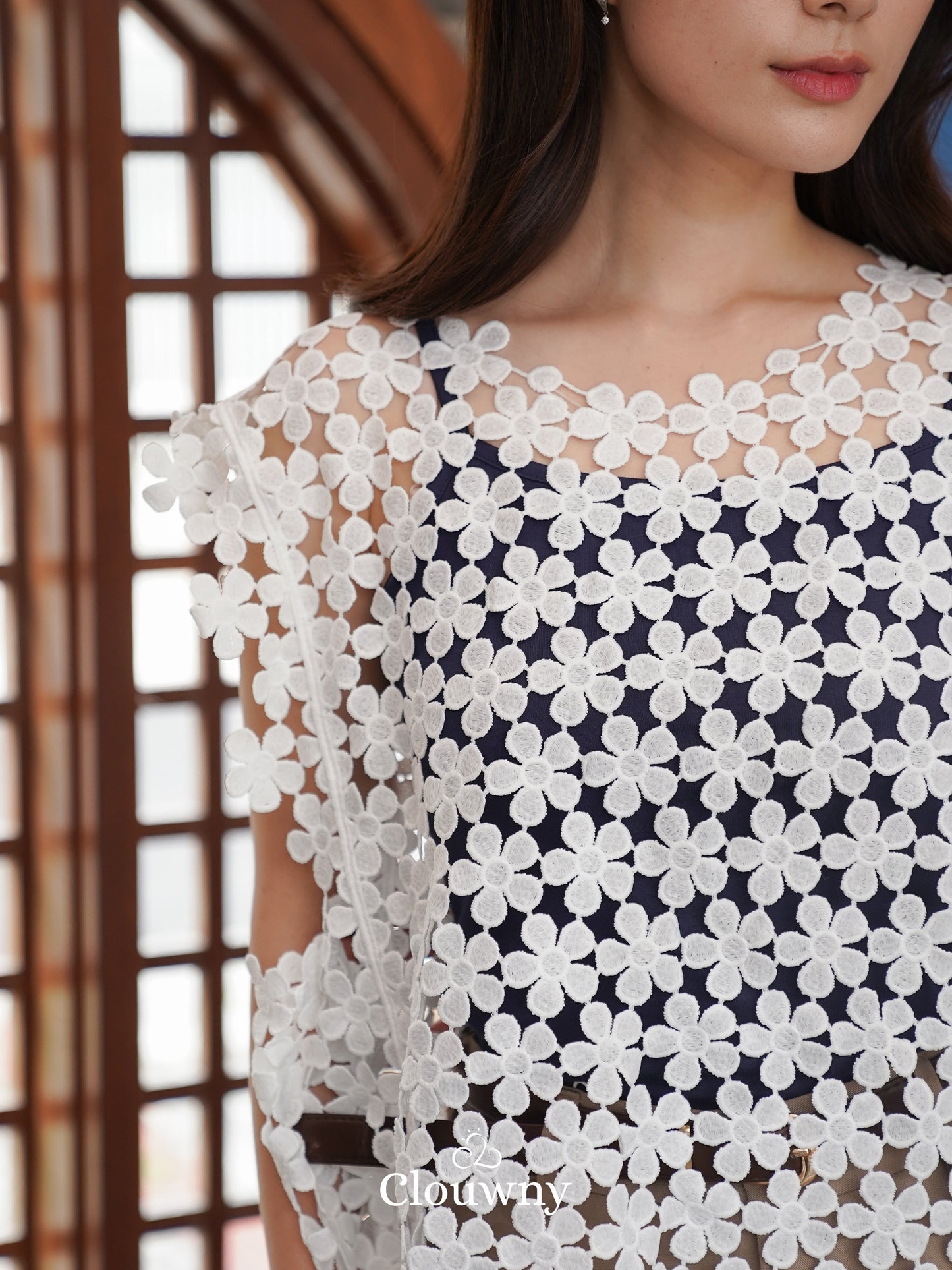 Peony Lace Top - White