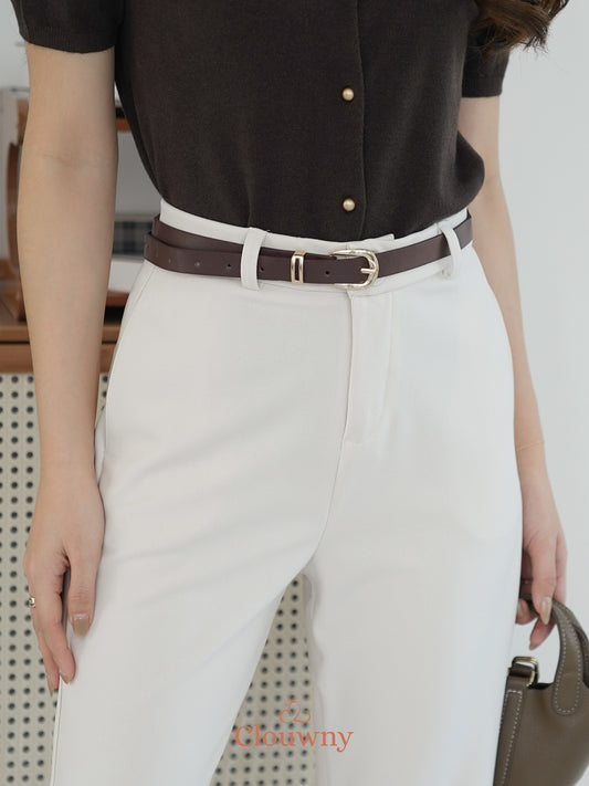 Kino Cutbray Pants - Broken White