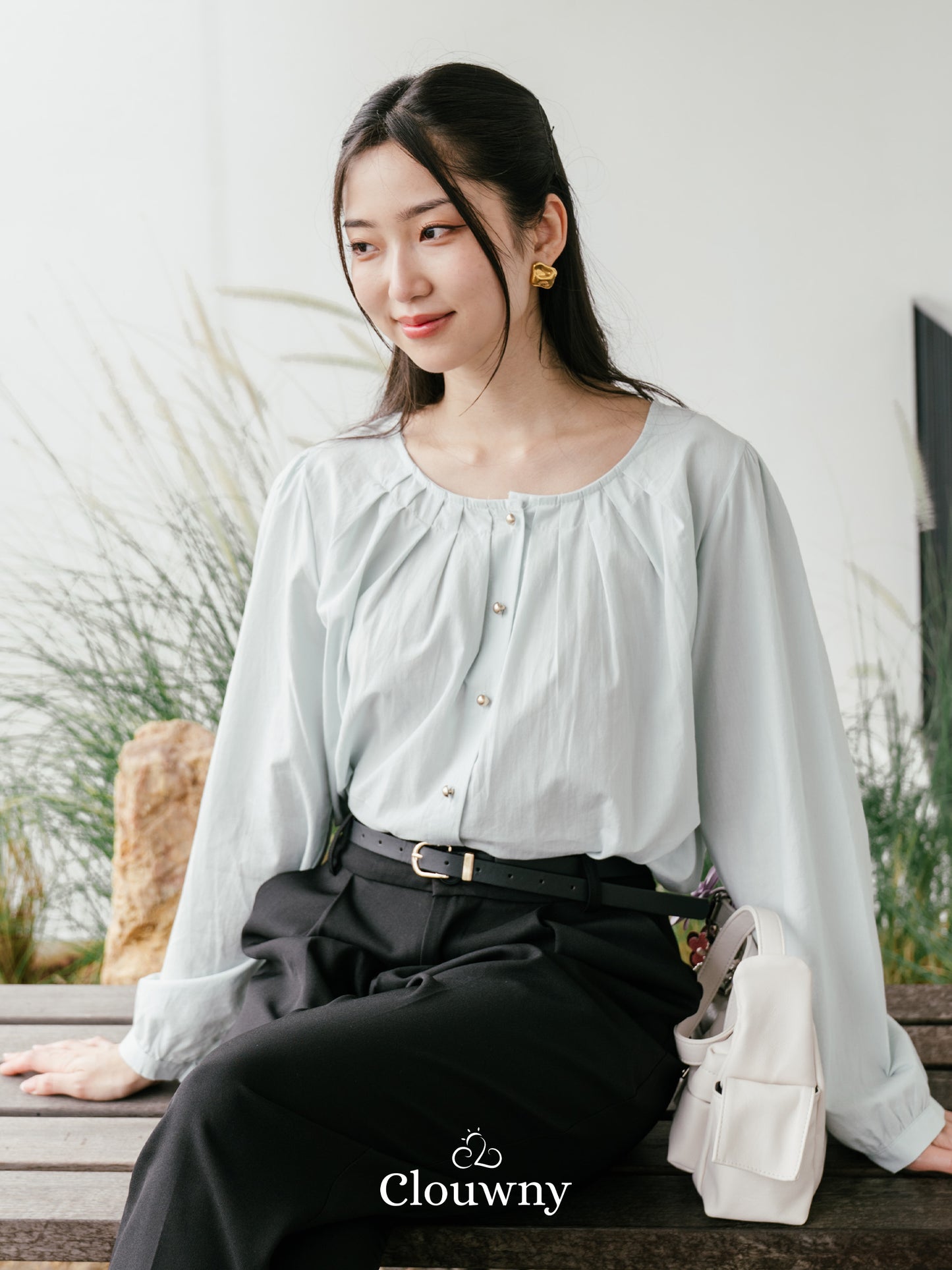 Mine Cotton Blouse - Mint