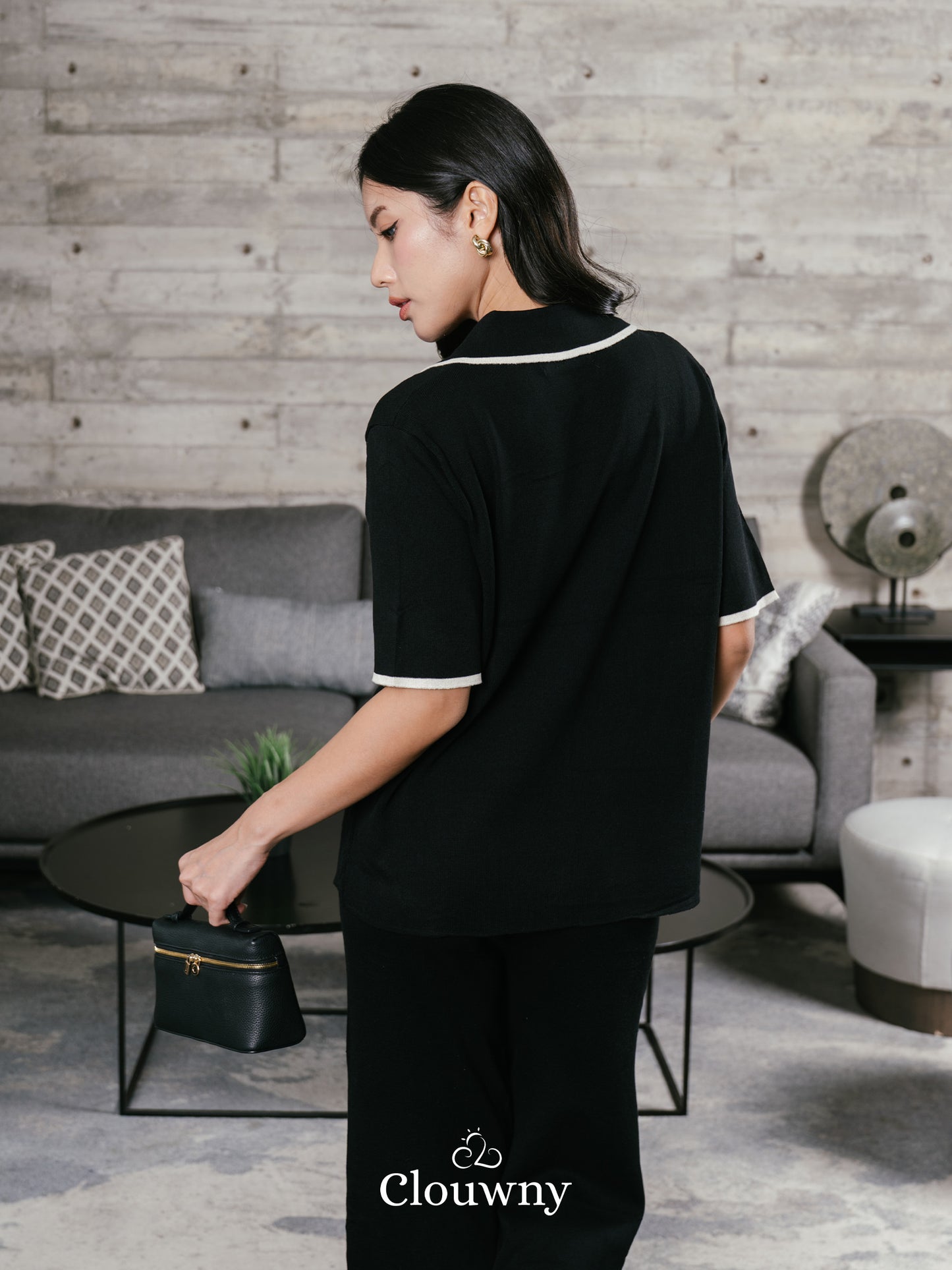Lucia Knit Set - Black