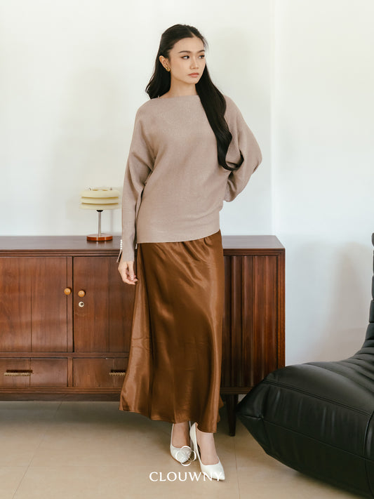 Briela Long Skirt - Coffee