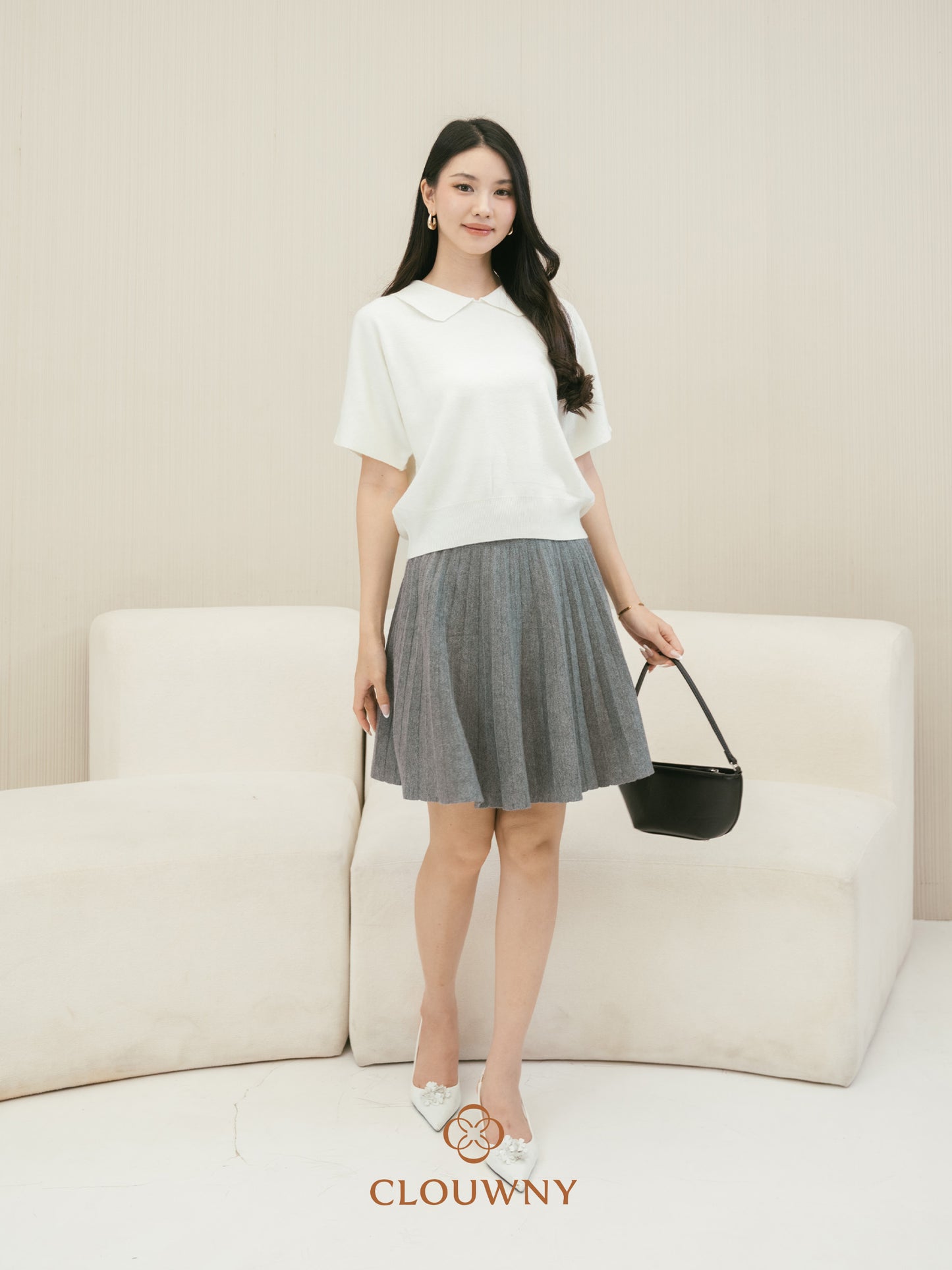 Diva Knit Skirt - Grey