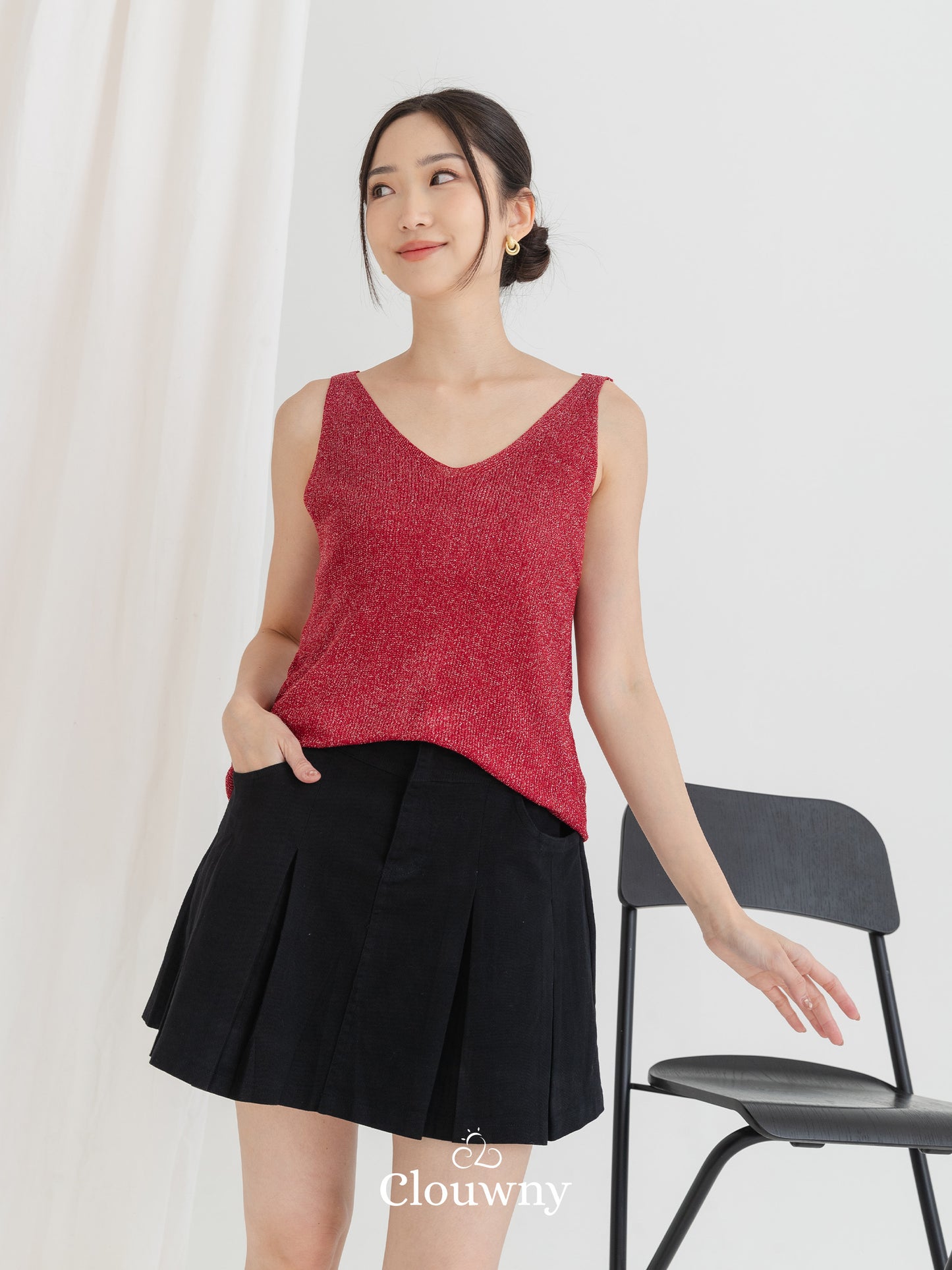Glitter Tanktop - Maroon