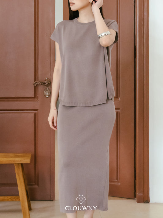 Kurasu Round Knit Set - Beige