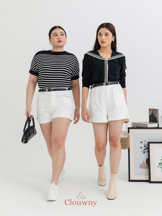 Marika Belt Pants - White
