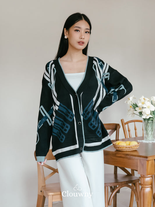 Piere Knit Cardigan - Black