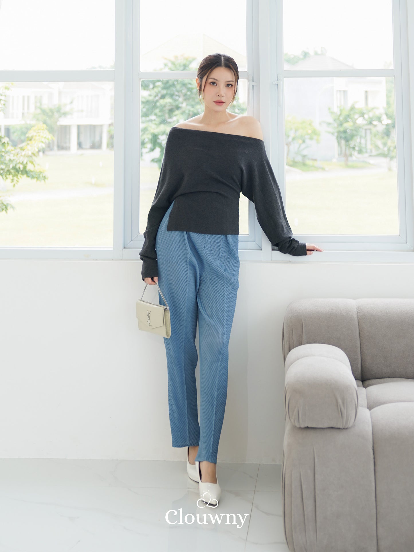 Kesa Sabrina Top - Grey