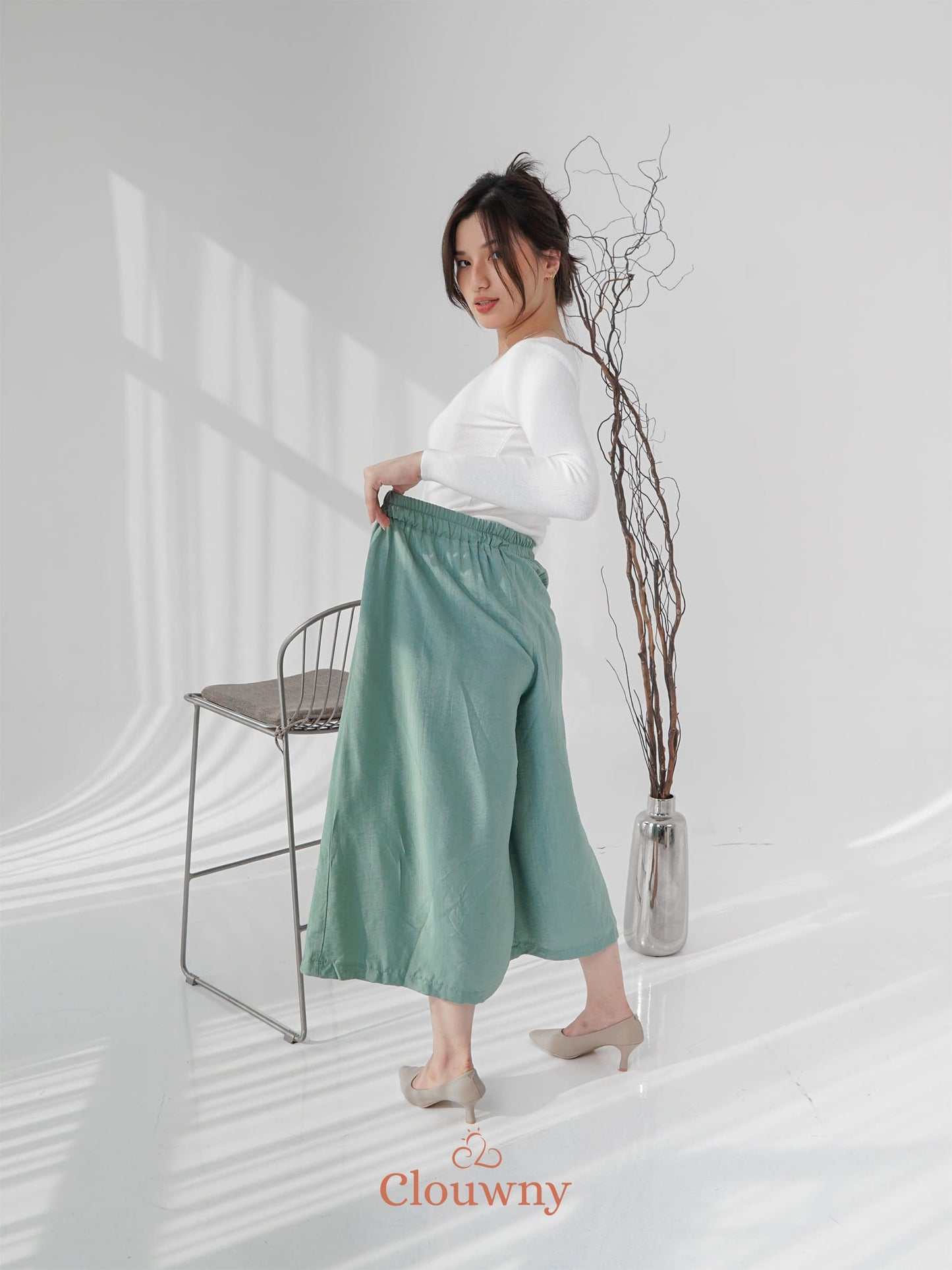 Jenna Cullotes Pants - Mint