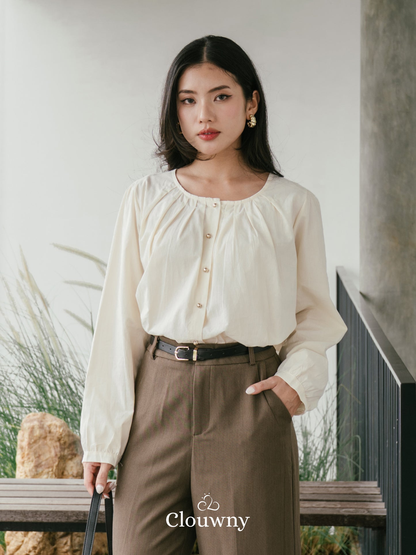 Mine Cotton Blouse - Cream