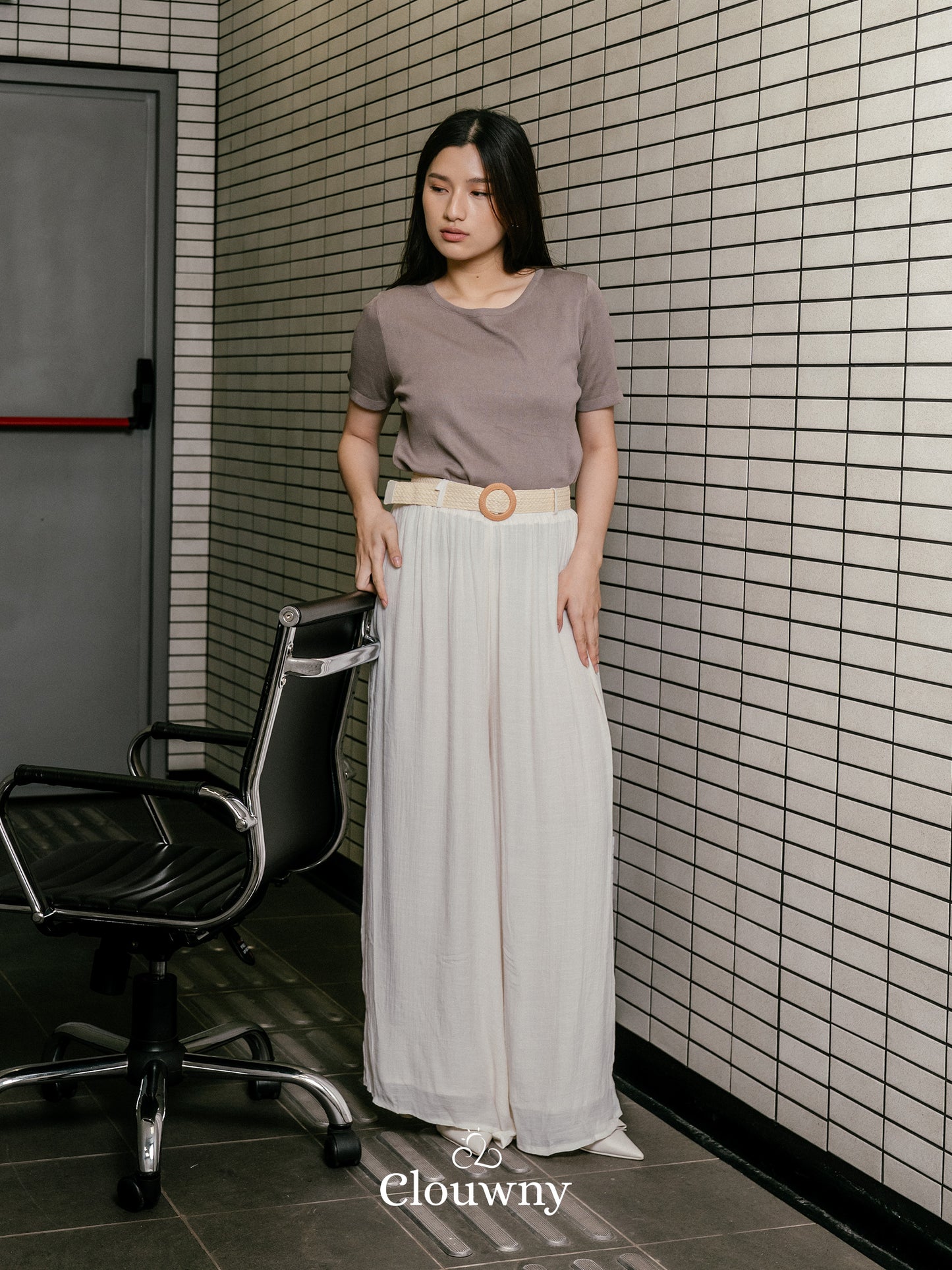 Adel Cullotes Pants - Broken White
