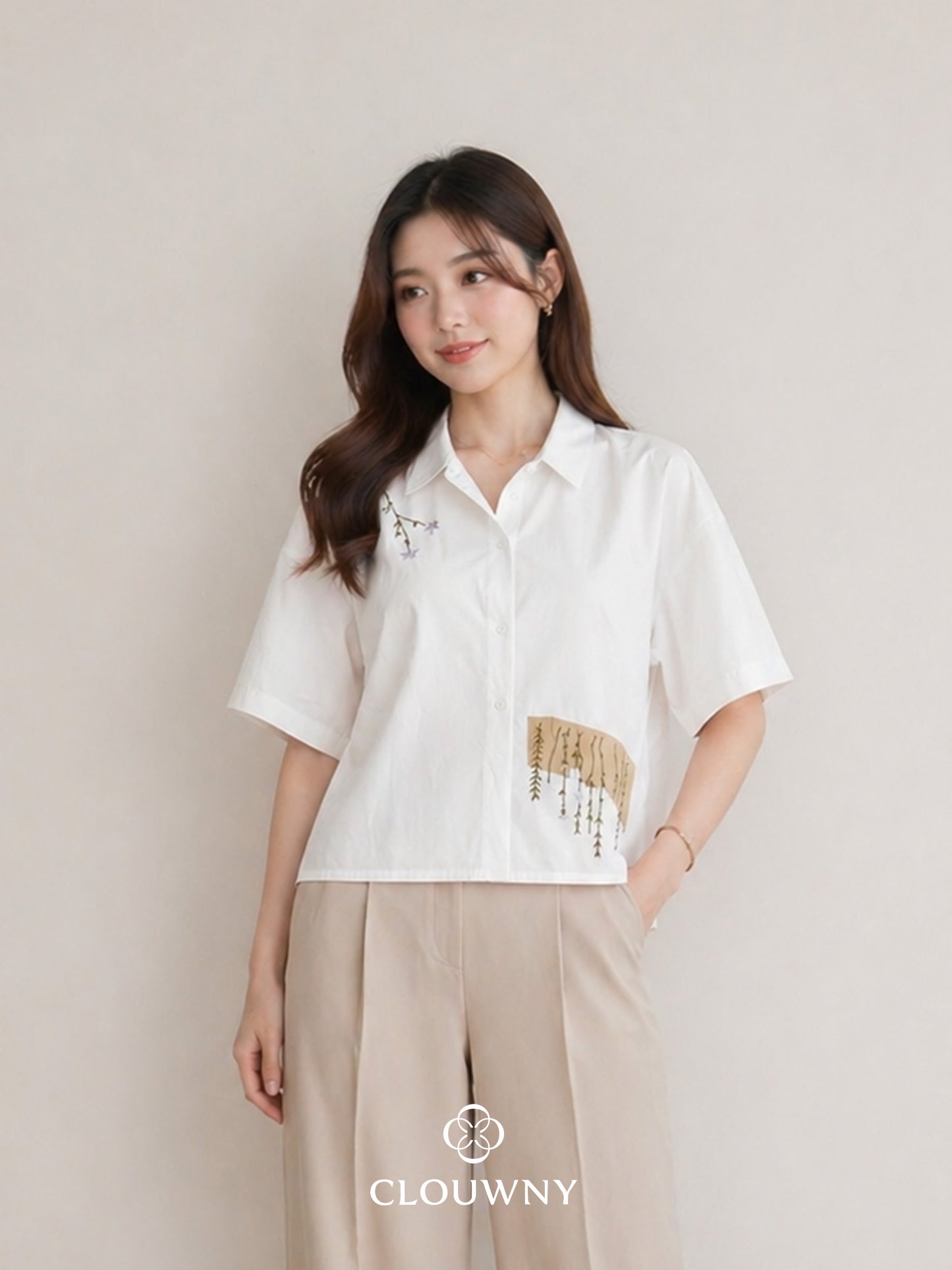 Arlo Cotton Shirt - White