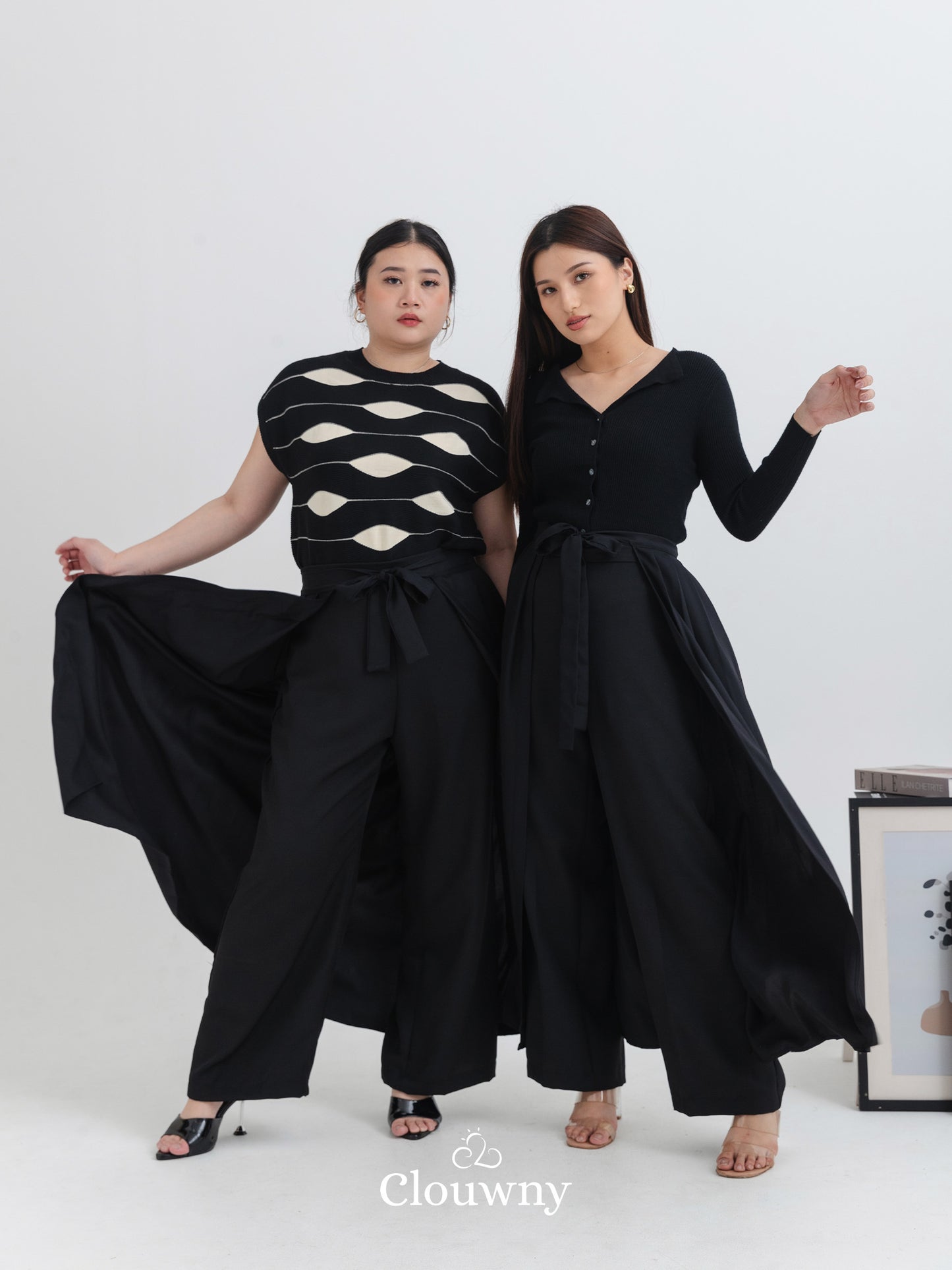 Nikola Layer Cullote Pants - Black