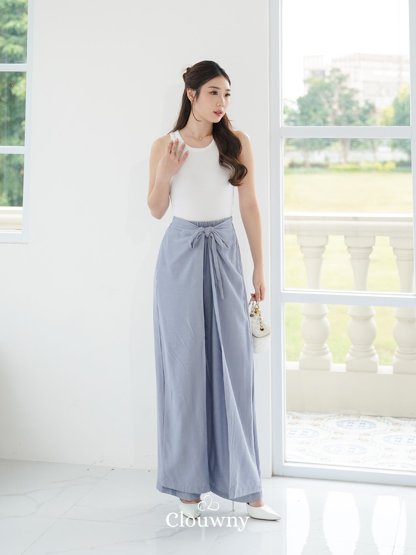 Dylan Wrap Cullotes - Blue