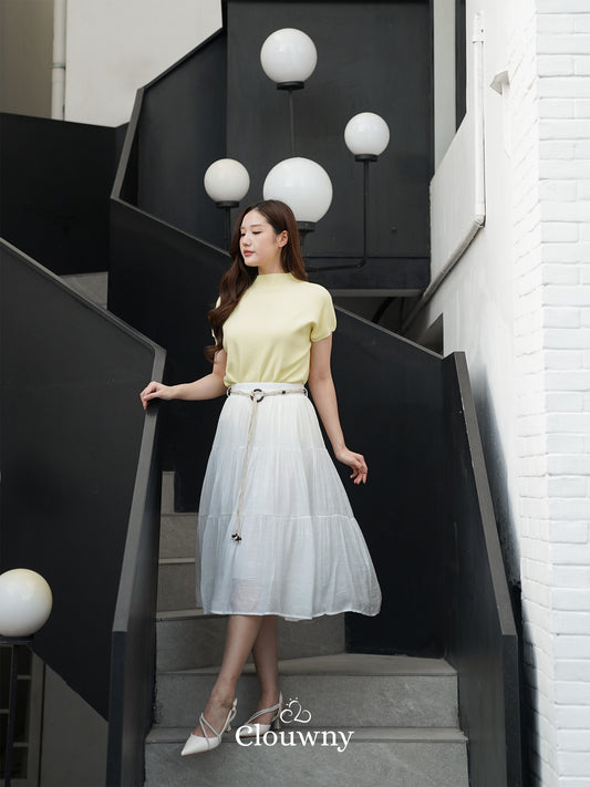 Kila Flare Skirt - White
