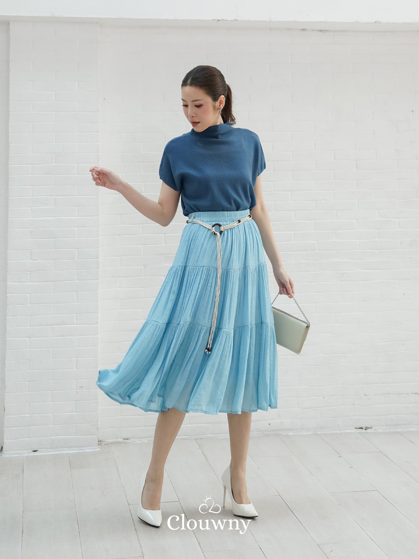 Kila Flare Skirt - Blue