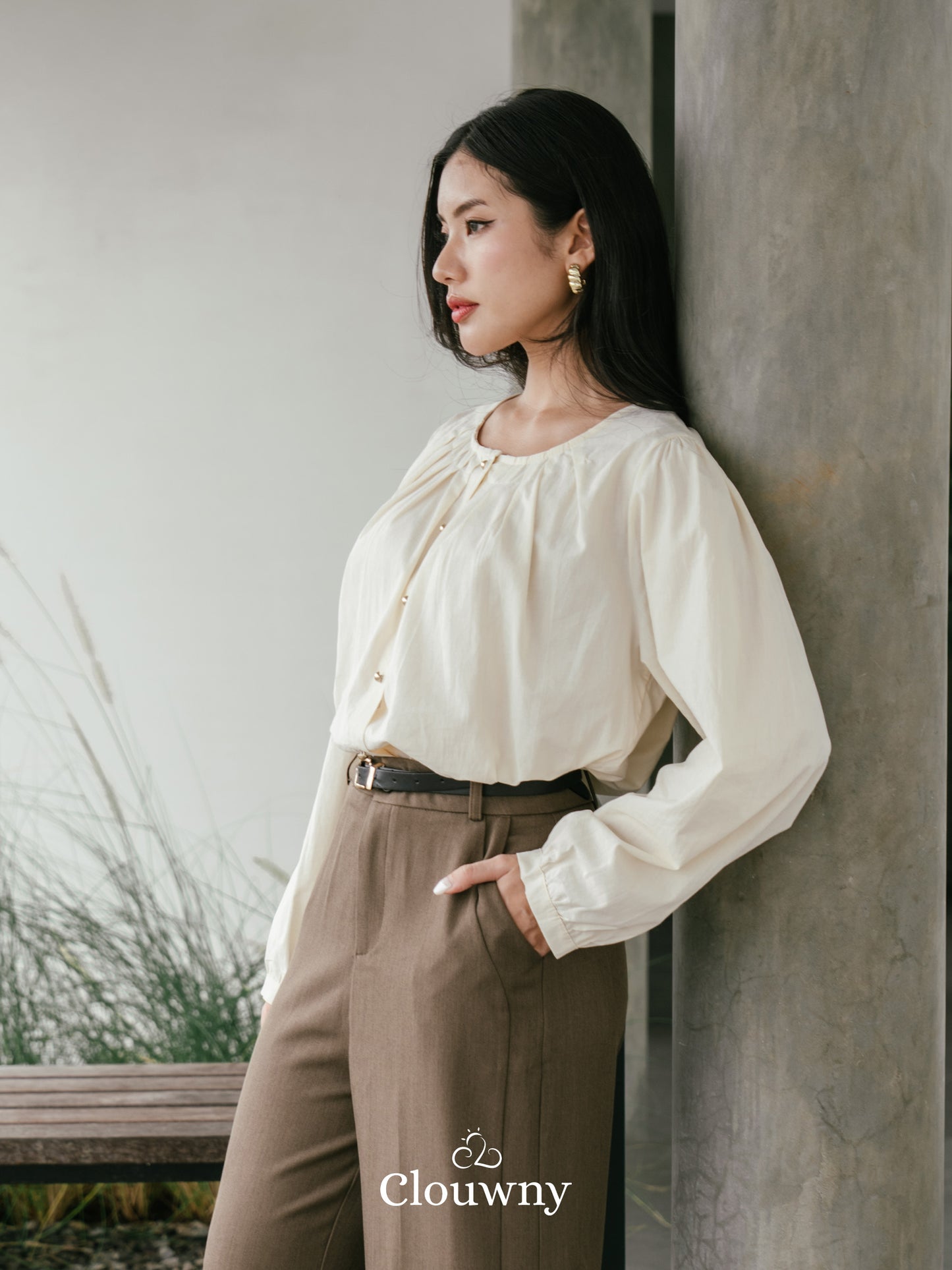 Mine Cotton Blouse - Cream