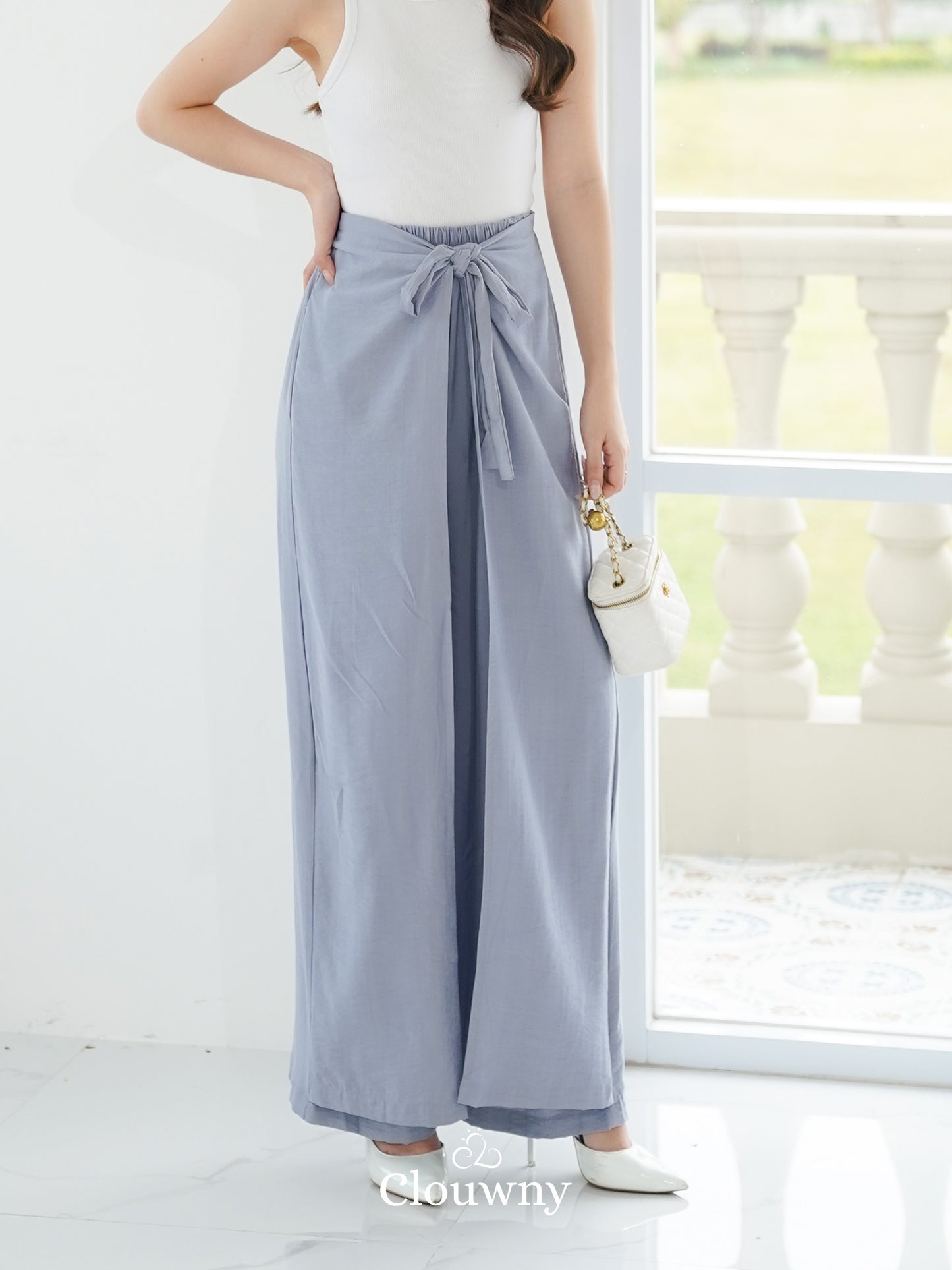 Dylan Wrap Cullotes - Blue