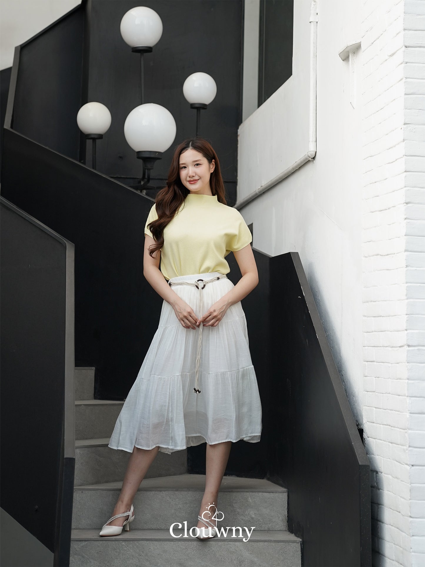 Kila Flare Skirt - White