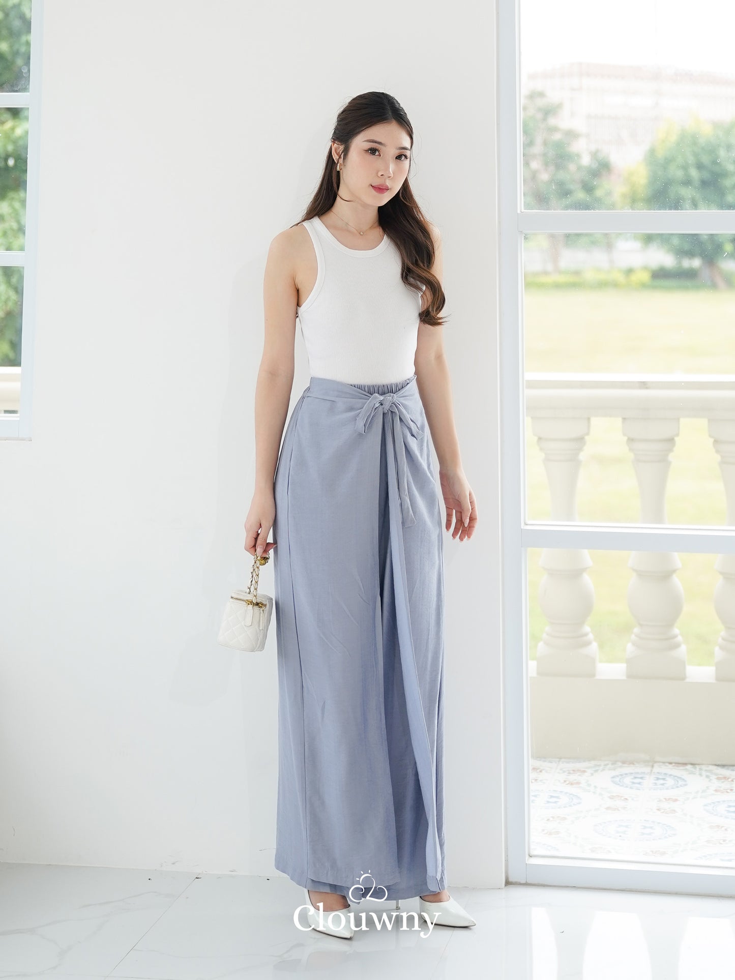 Dylan Wrap Cullotes - Blue