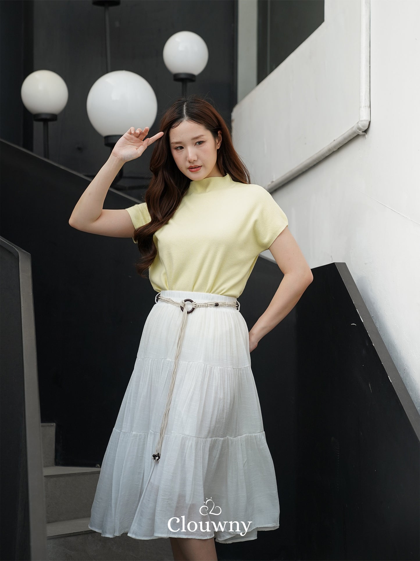 Kila Flare Skirt - White