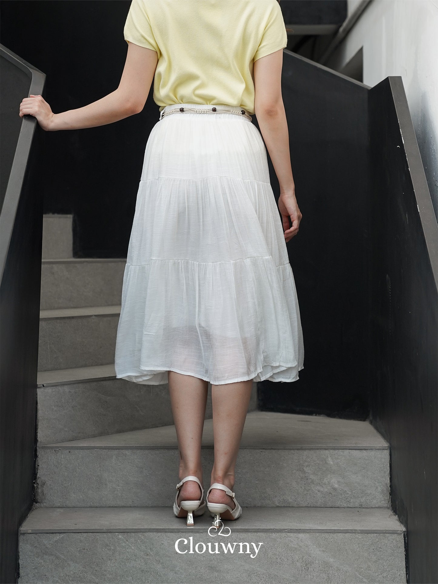 Kila Flare Skirt - White