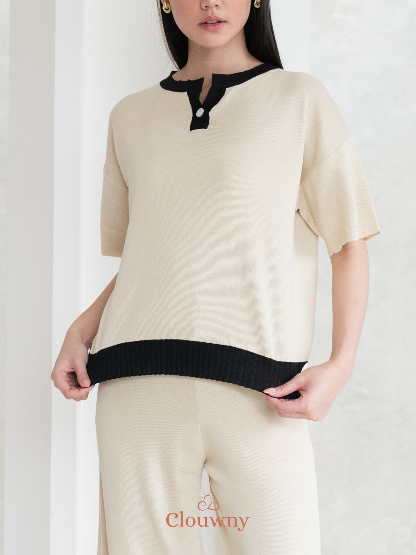 Paula Knit Set - Broken White