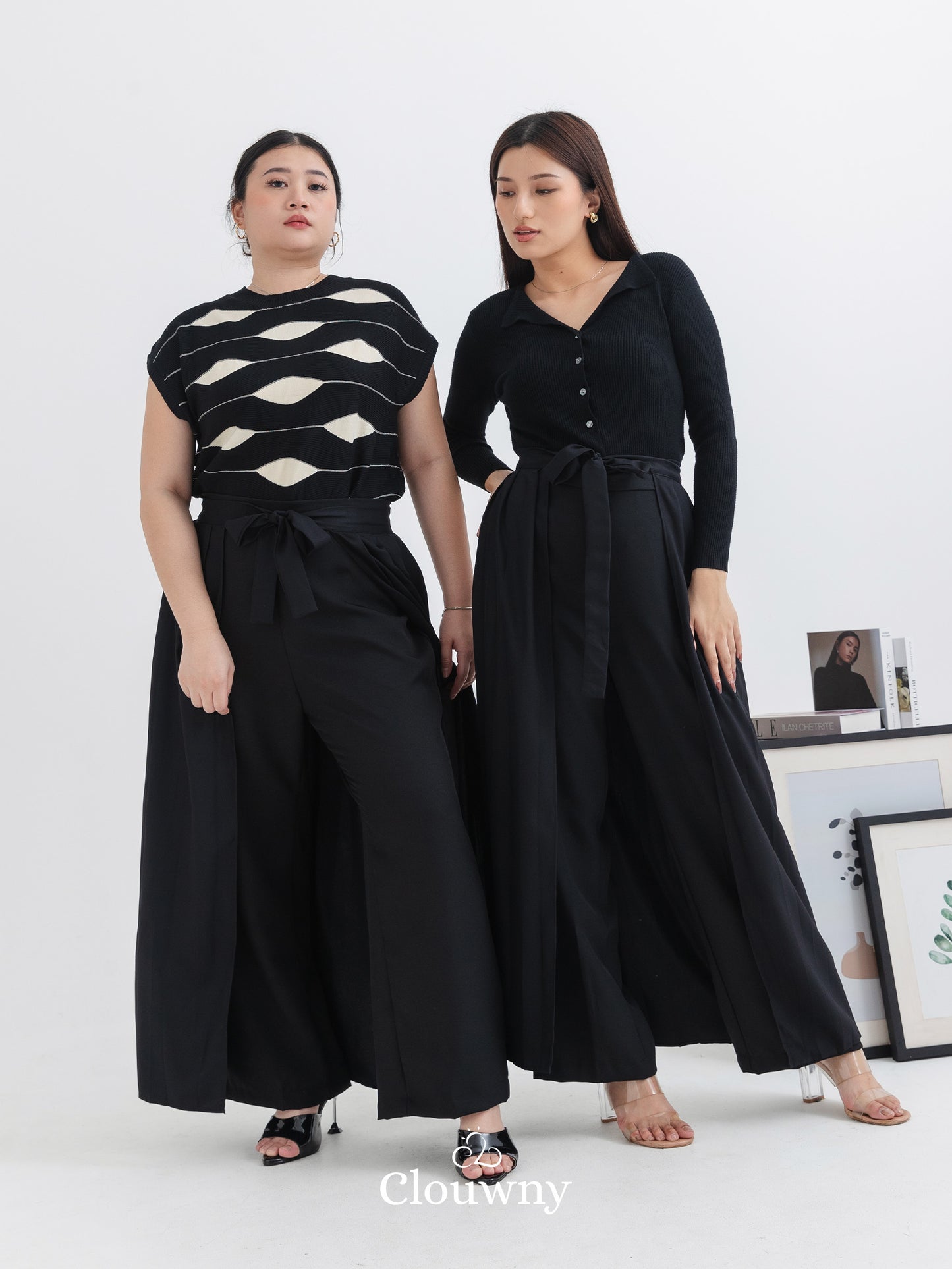 Nikola Layer Cullote Pants - Black