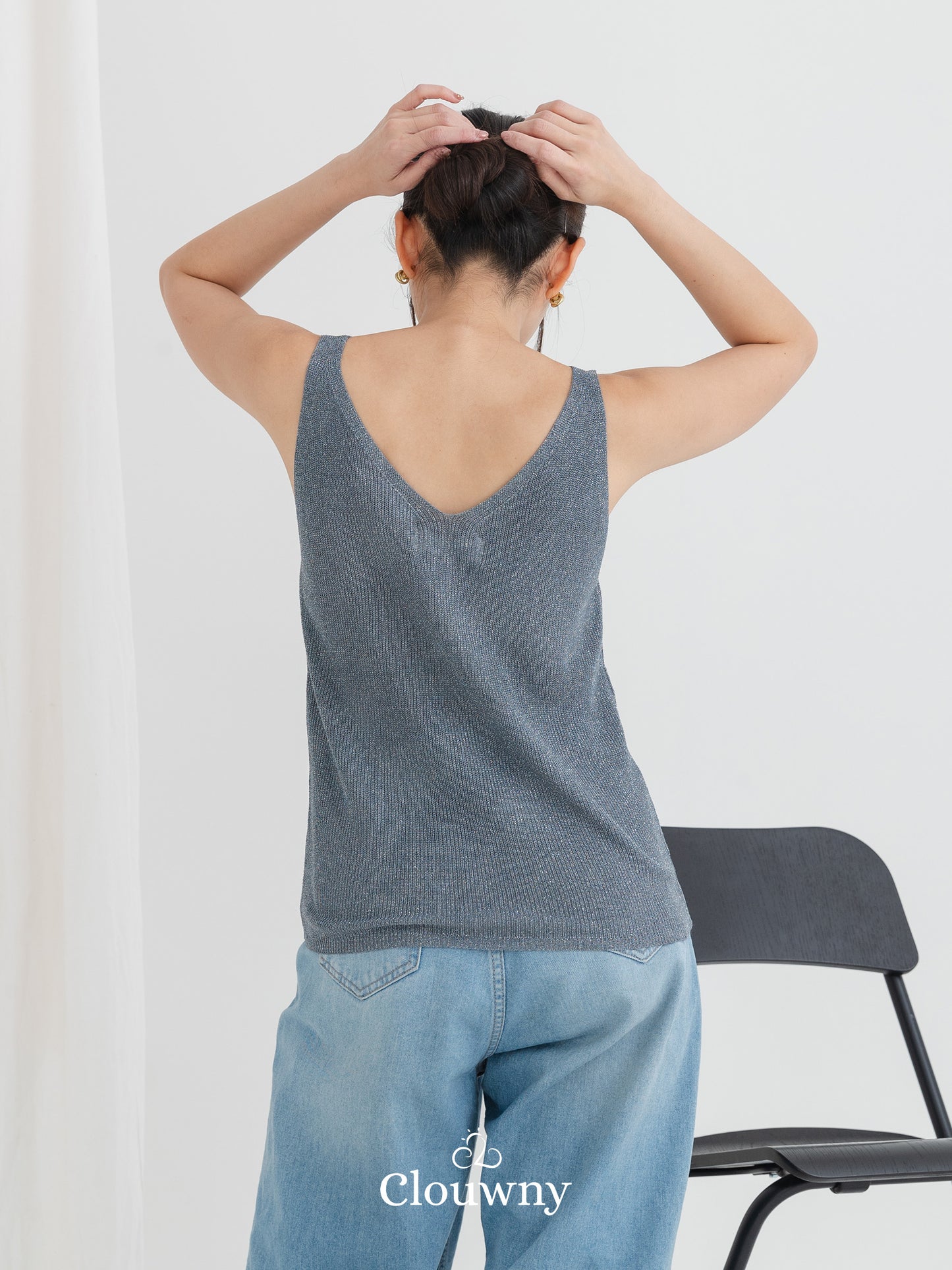 Glitter Tanktop - Dark Grey