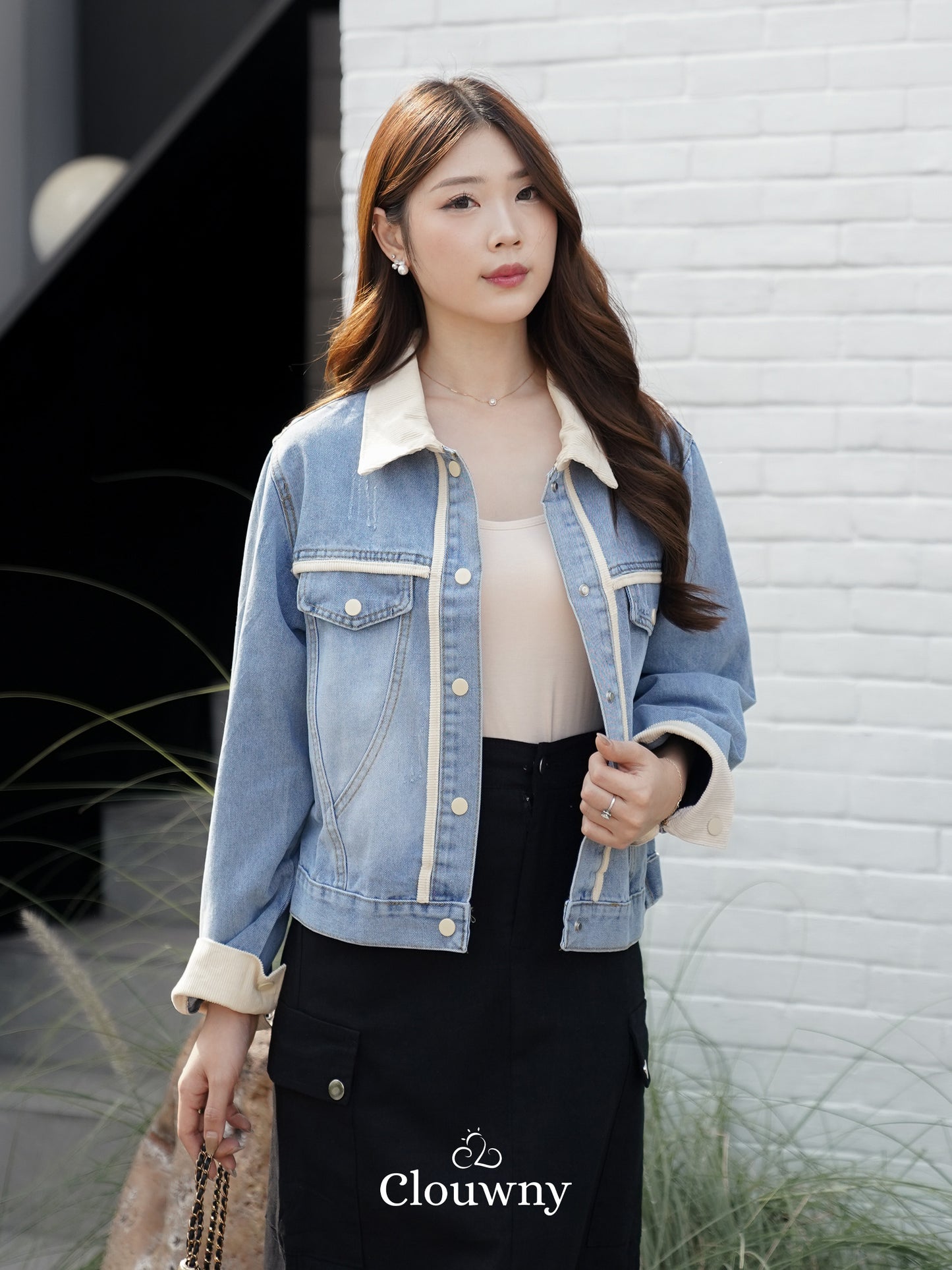 Gaby Denim Jacket - Cream