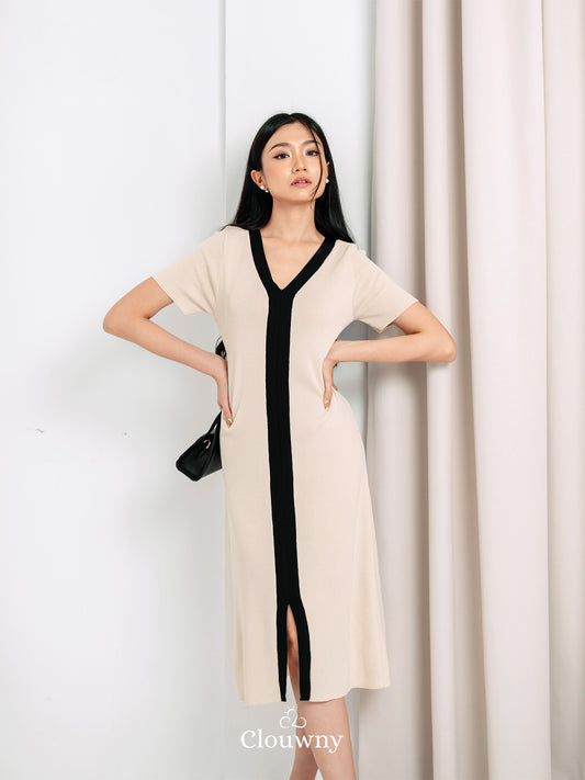 Melody Knit Dress - Cream