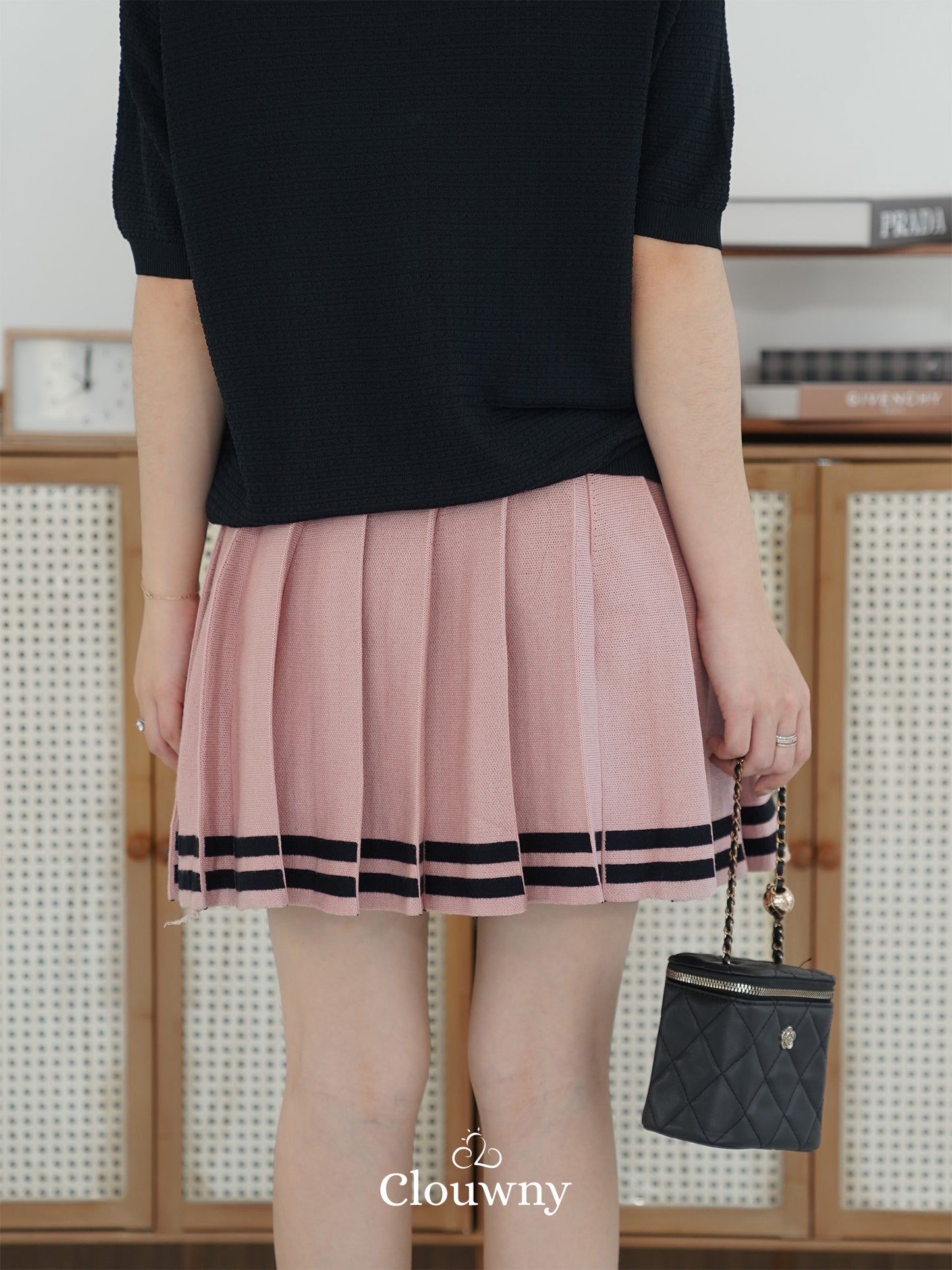 Stripes Tennis Skirt - Pink