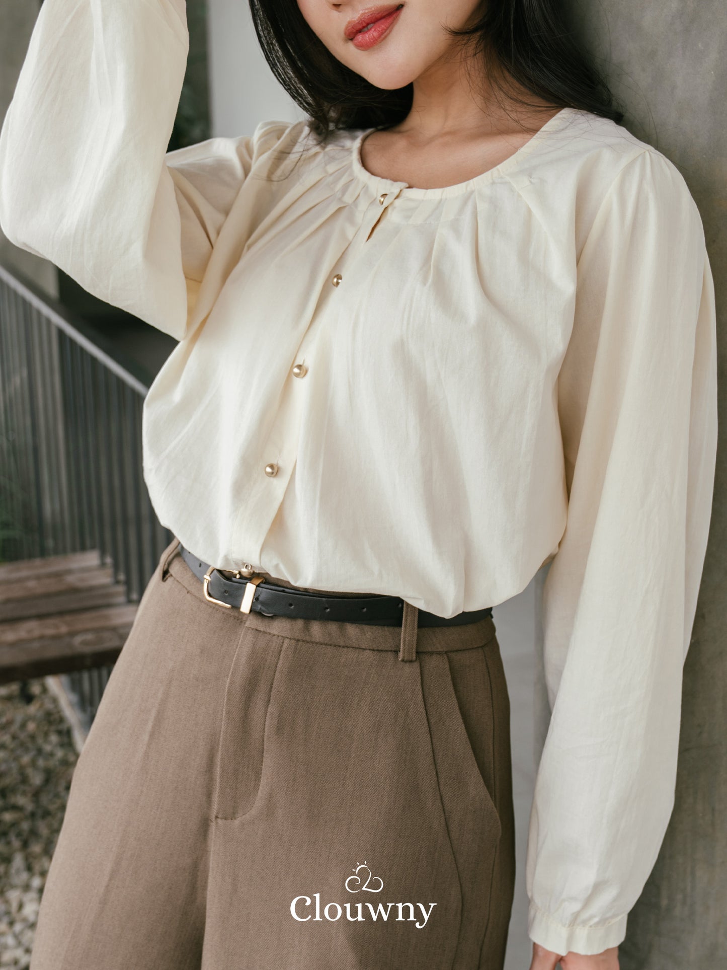Mine Cotton Blouse - Cream