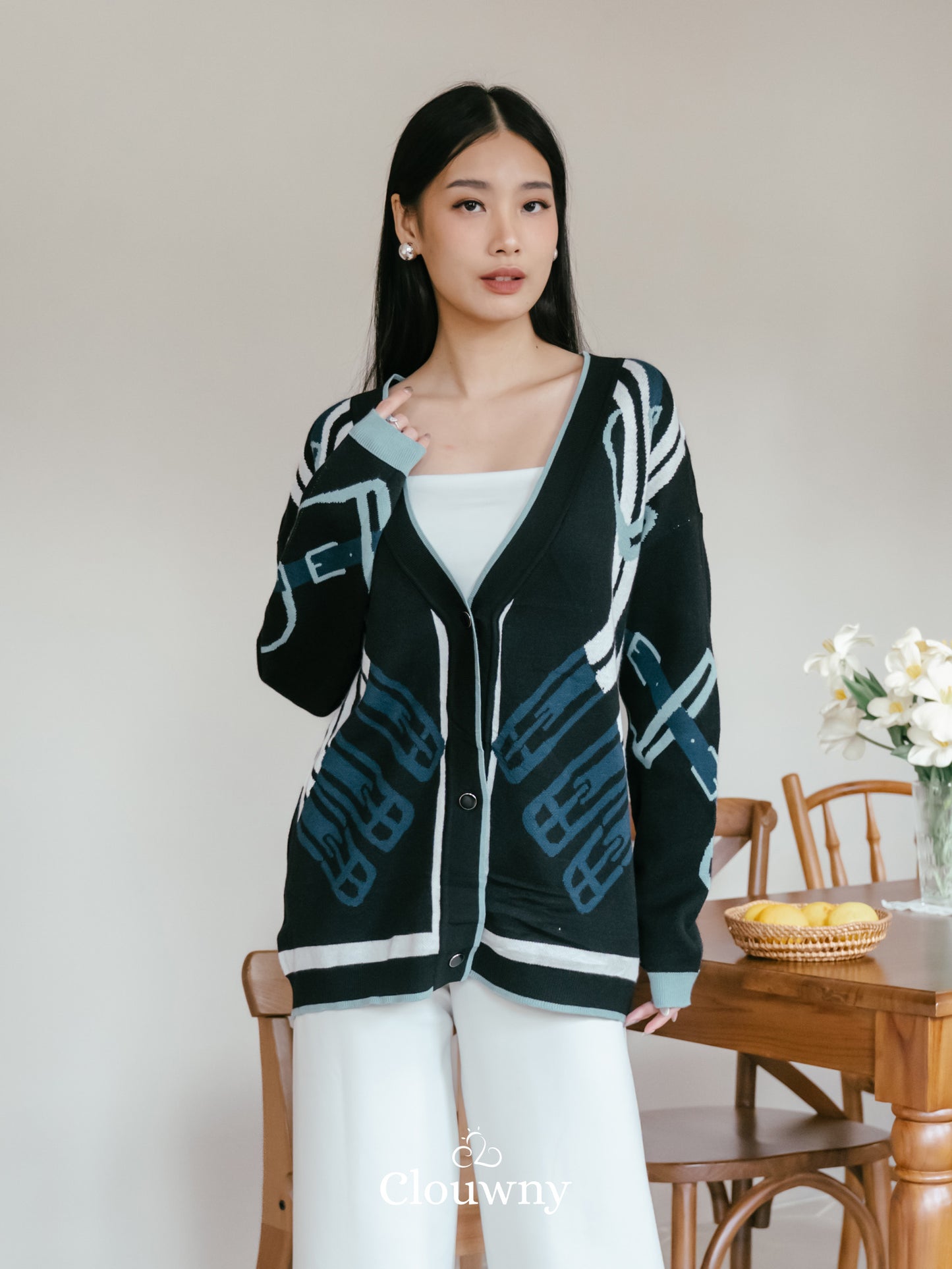 Piere Knit Cardigan - Black