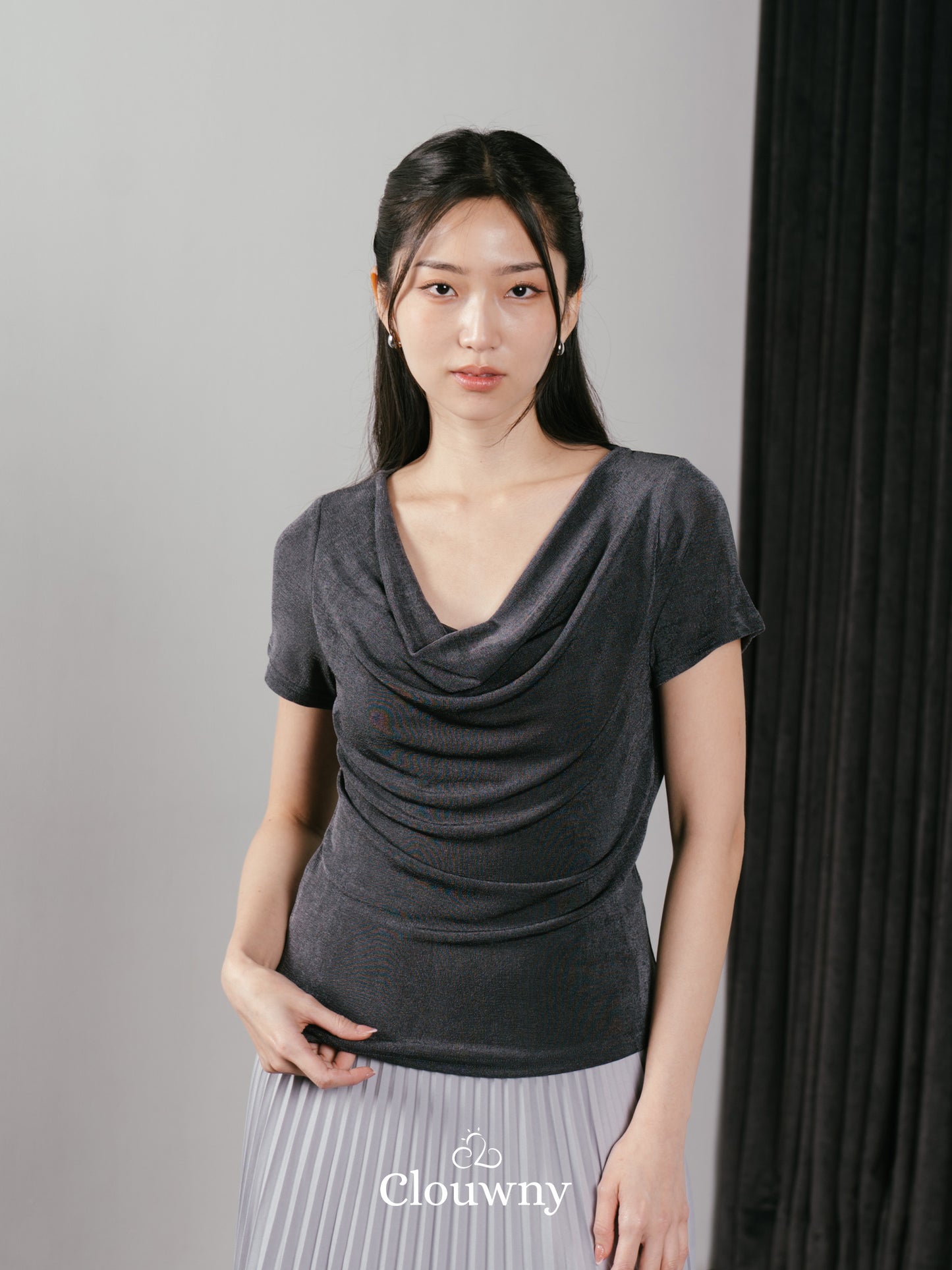 Marta String Top - Grey