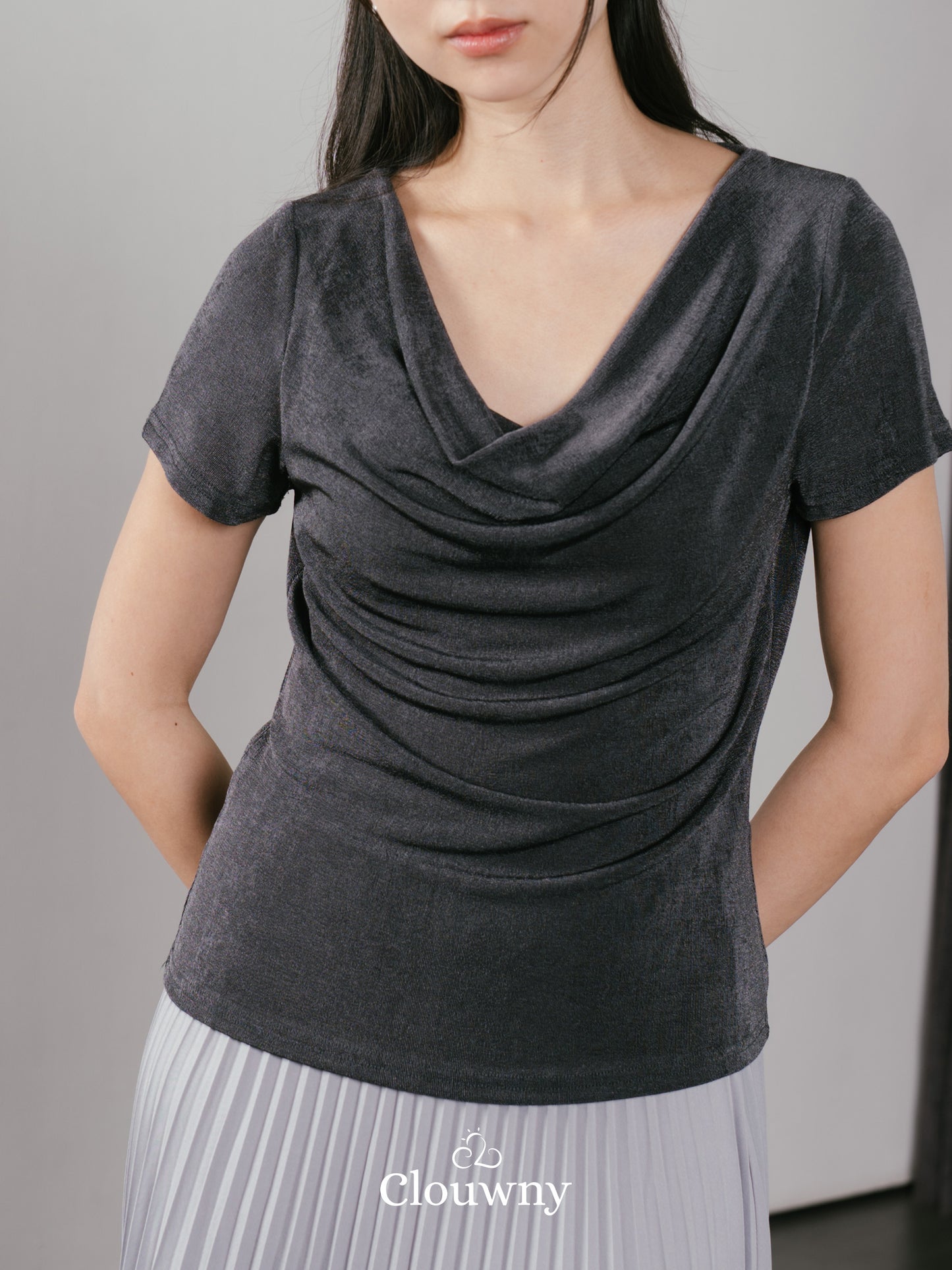 Marta String Top - Grey