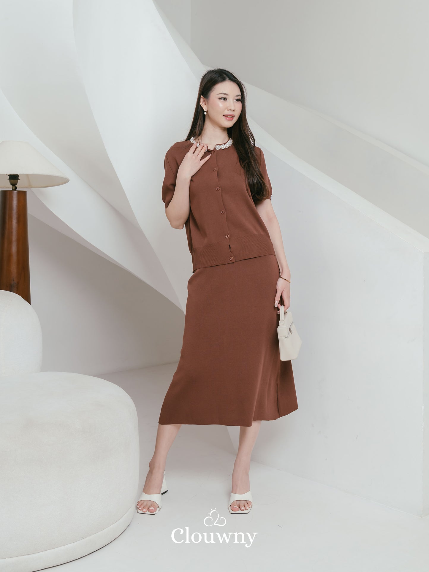 Gabby Pearl Set - Coffee