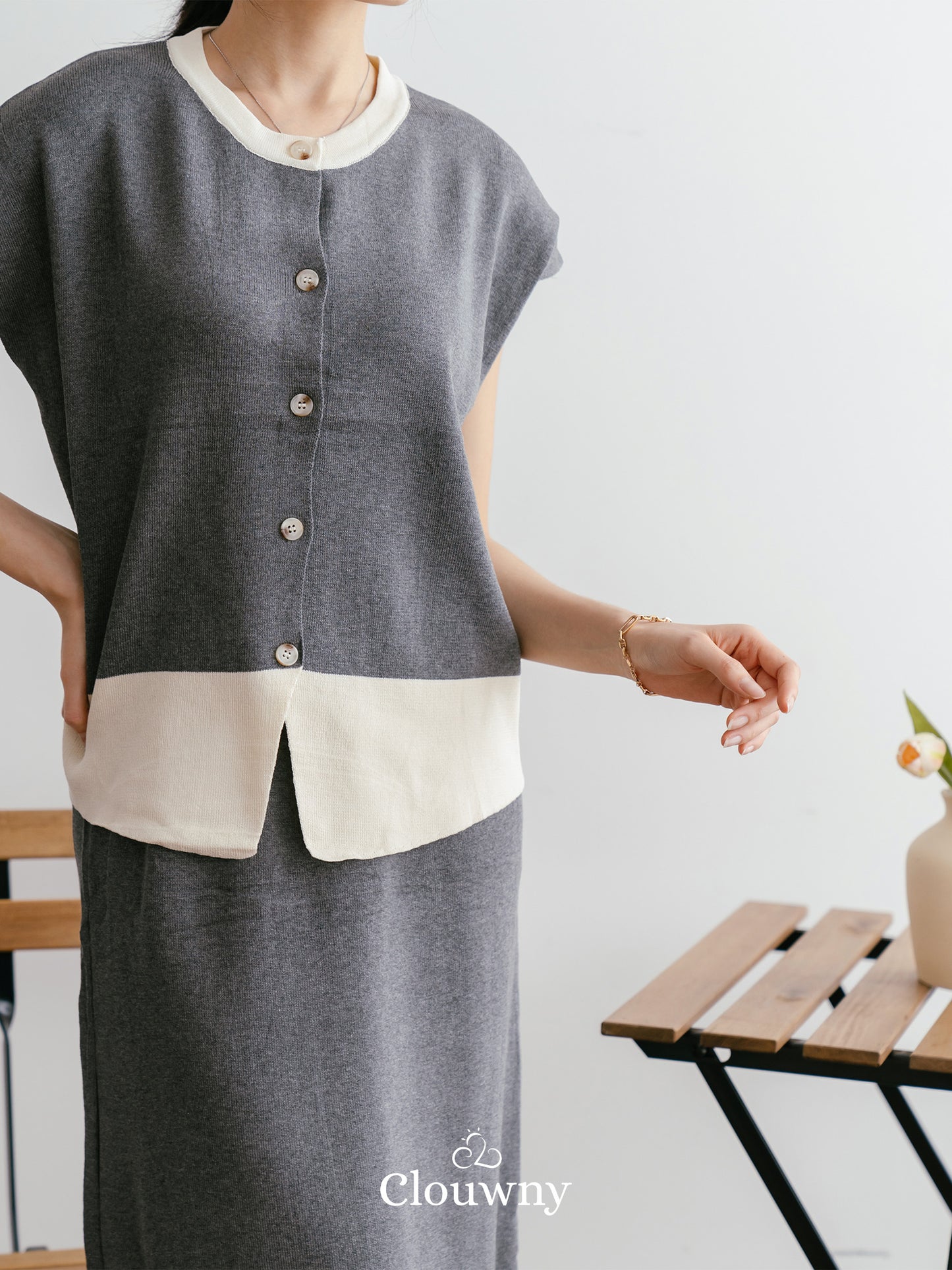 Resta Knit Set - Grey