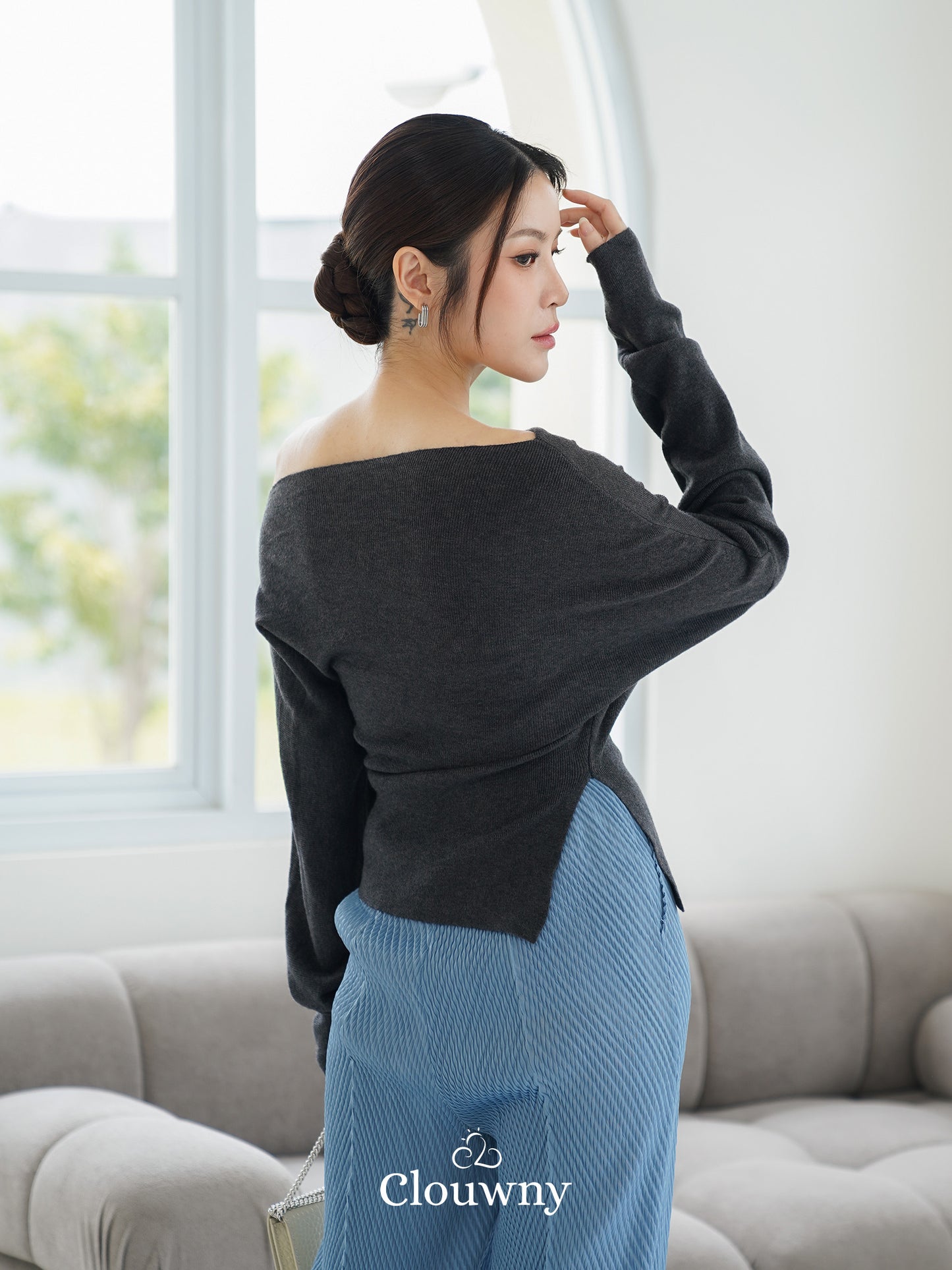 Kesa Sabrina Top - Grey