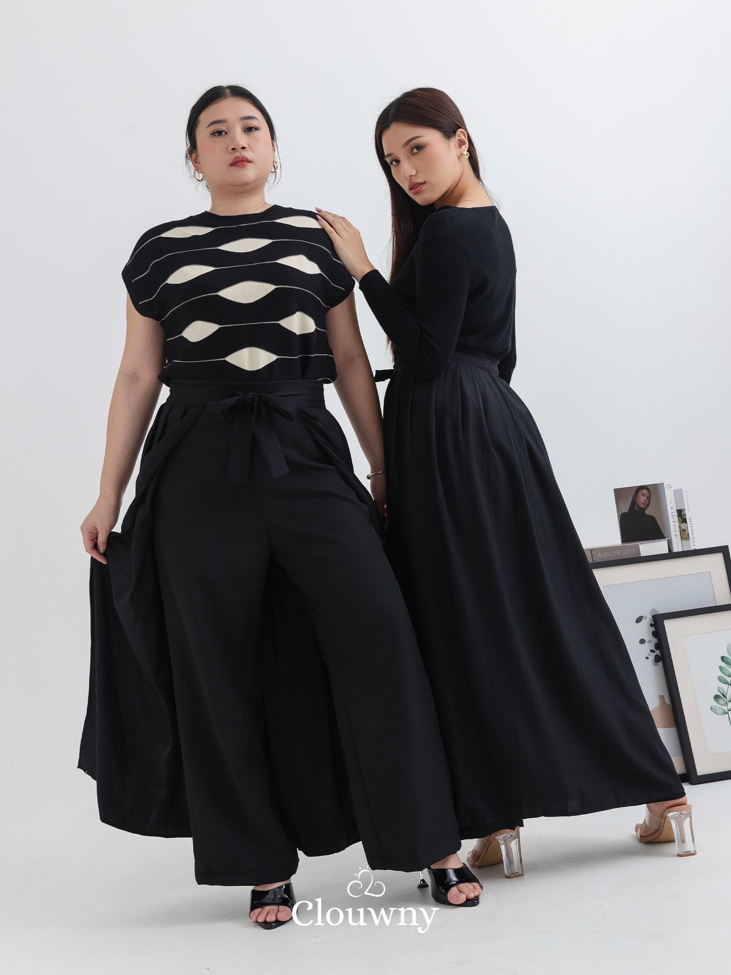 Nikola Layer Cullote Pants - Black