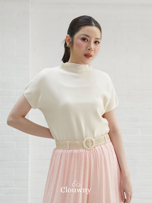 Semi Turtle Top - Cream